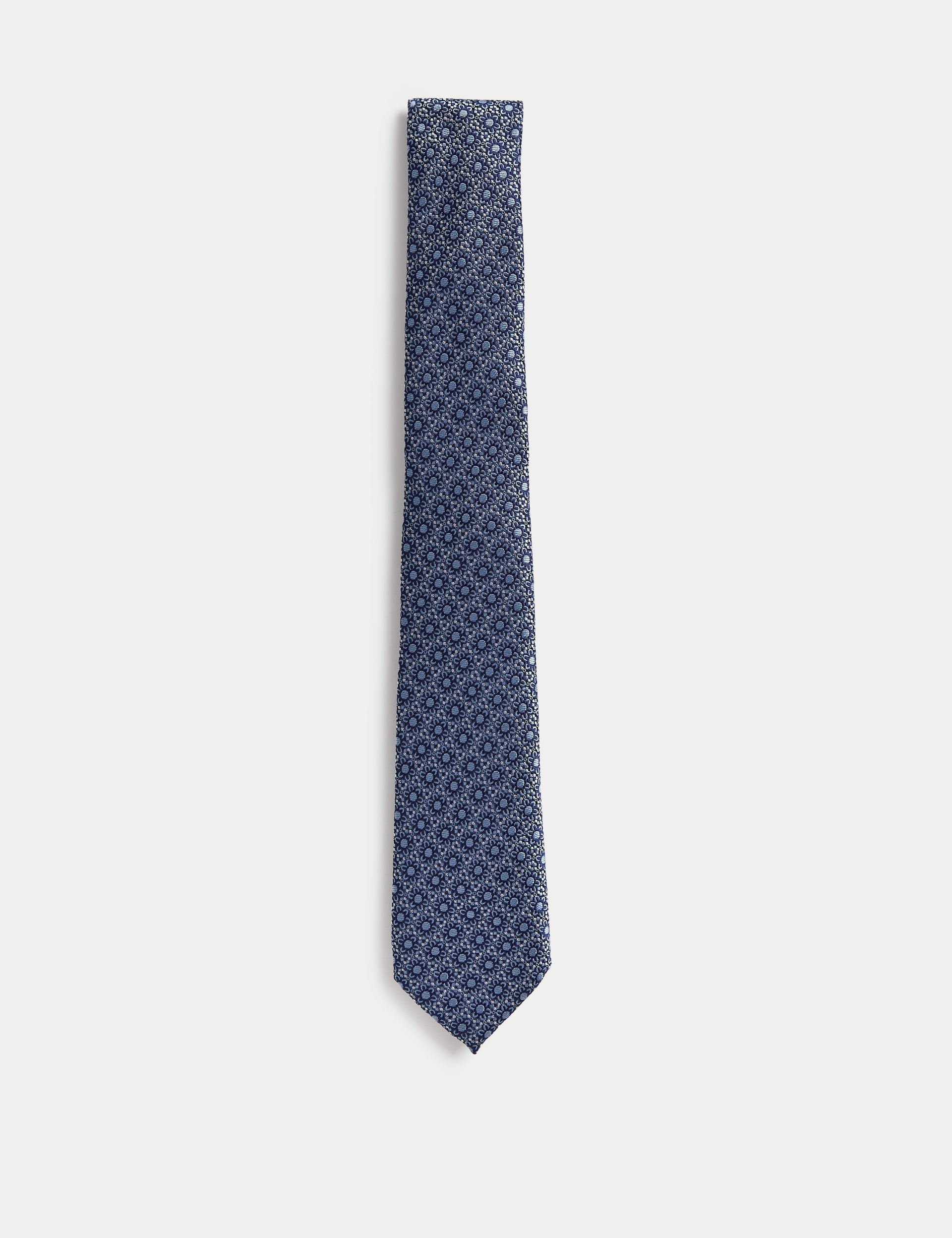 Slim Floral Italian Pure Silk Tie | JAEGER | M&S