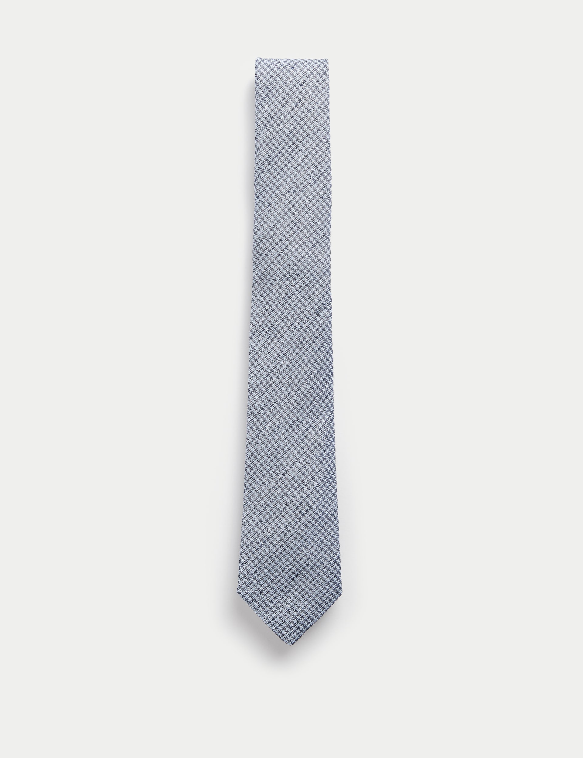 Slim Woven Check Silk Blend Tie | JAEGER | M&S