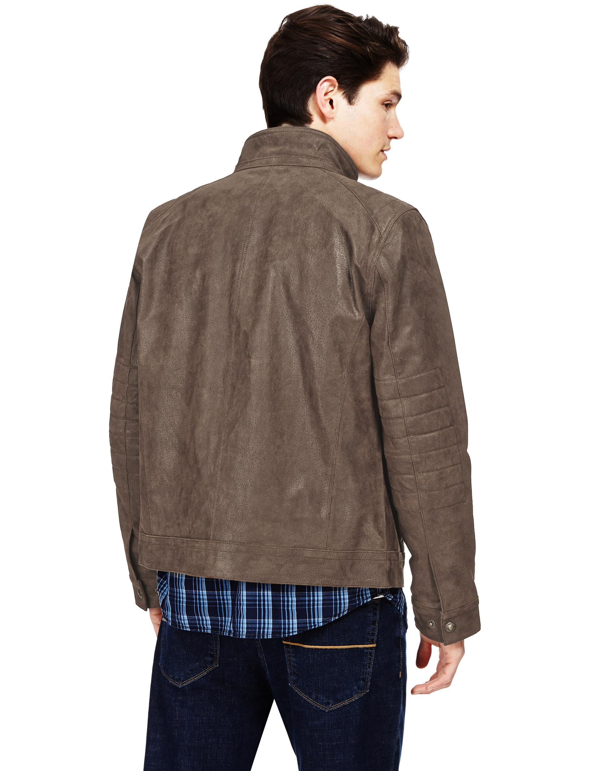 Leather Biker Jacket Image 2 of 6