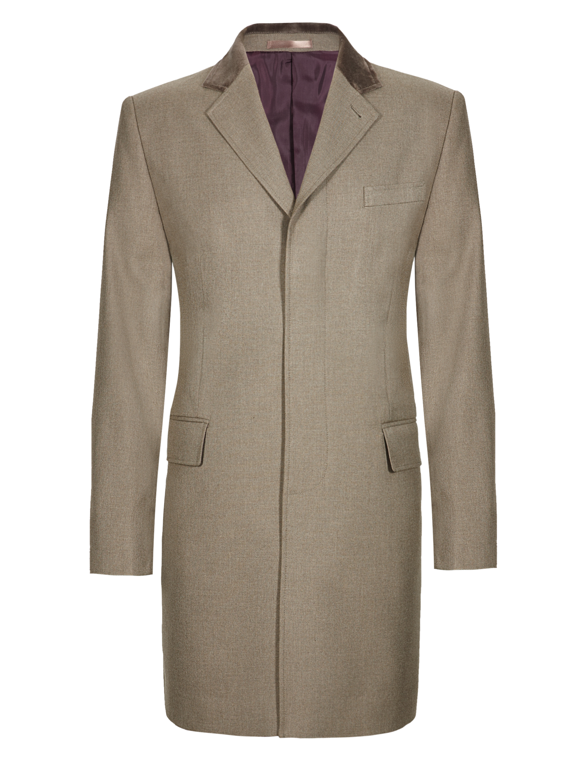Velvet Collar Coat Image 2 of 5