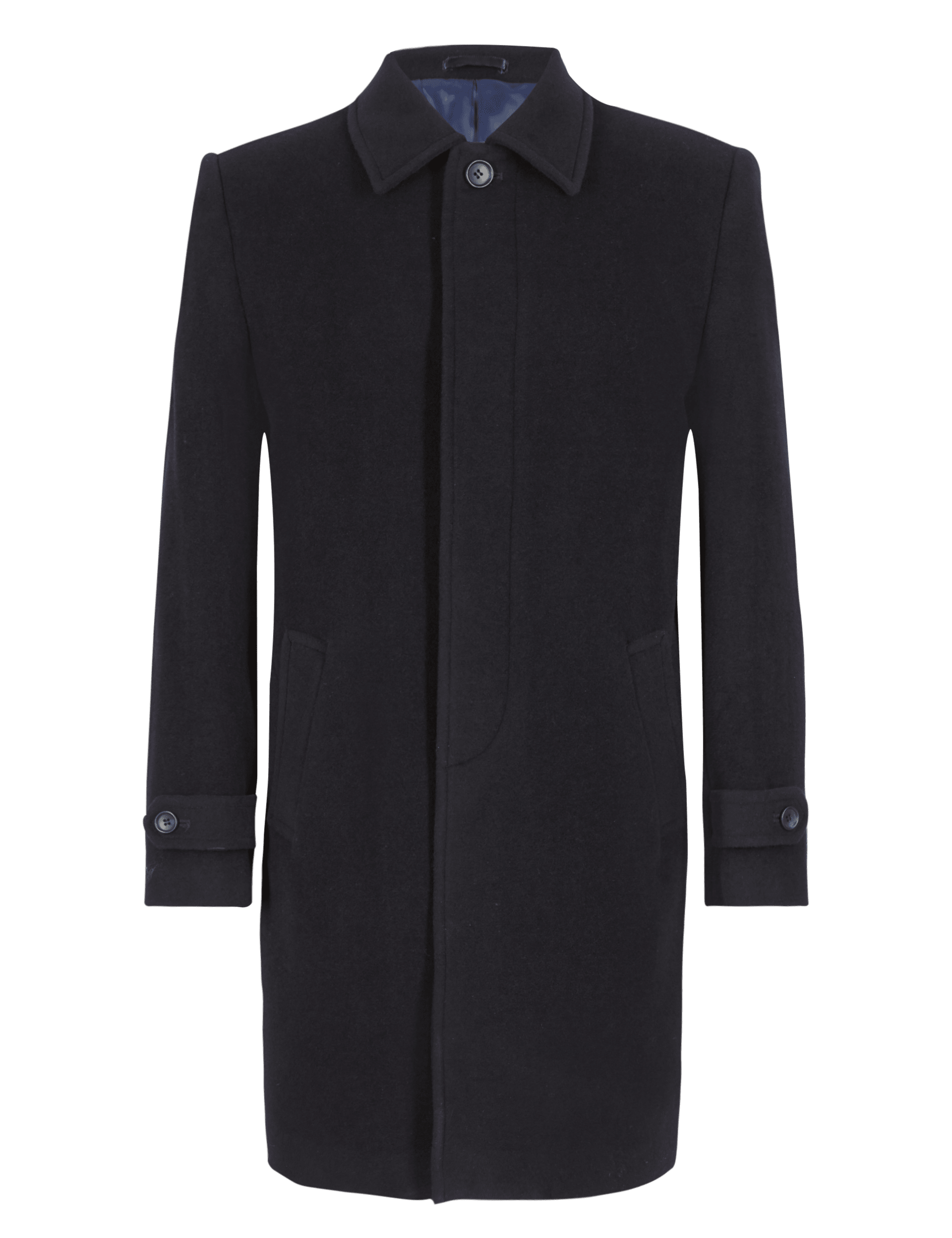 Italian Fabric Wool Rich Coat with Cashmere M S Collection Luxury M S