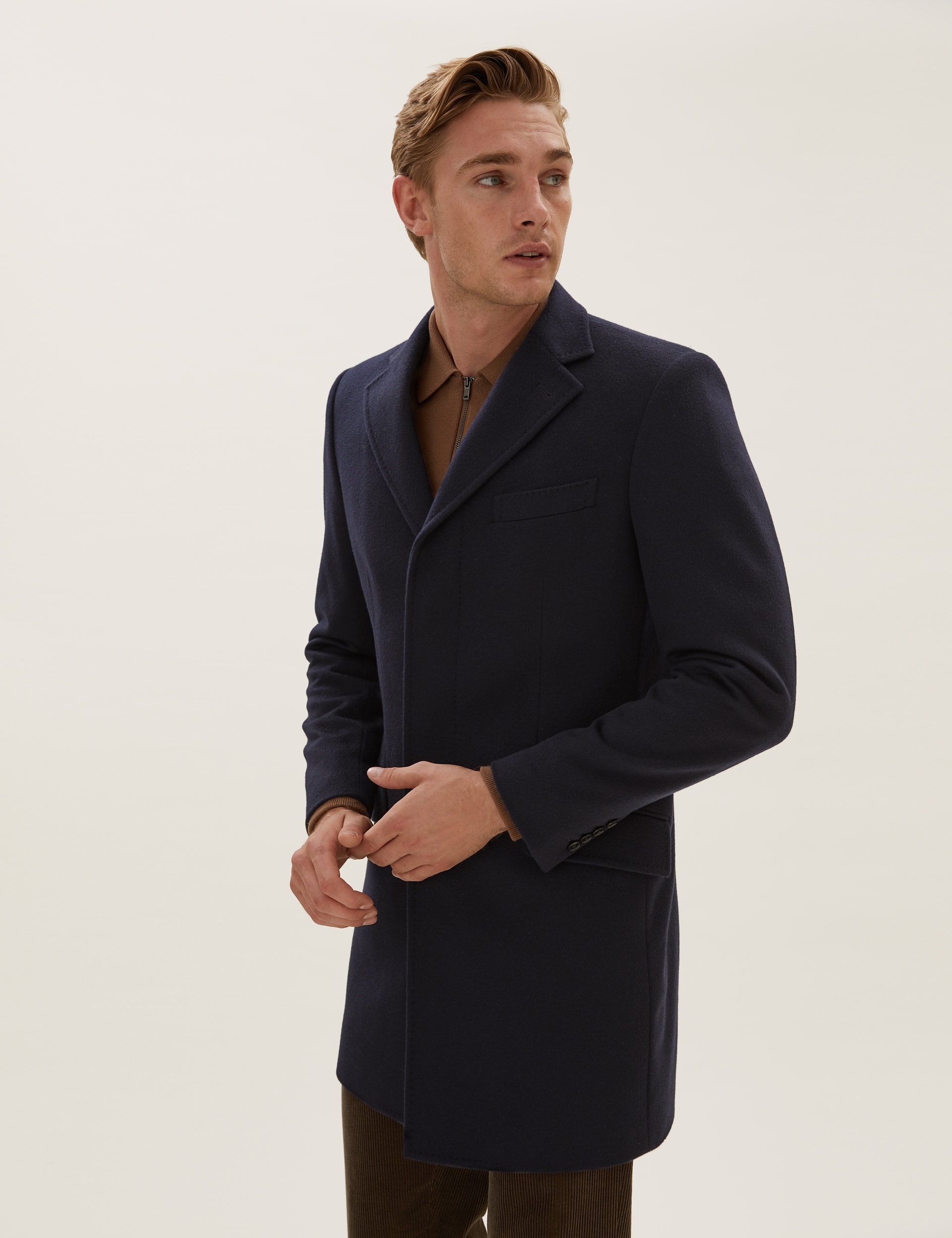 Cashmere Longline Overcoat | M&S Collection Luxury | M&S