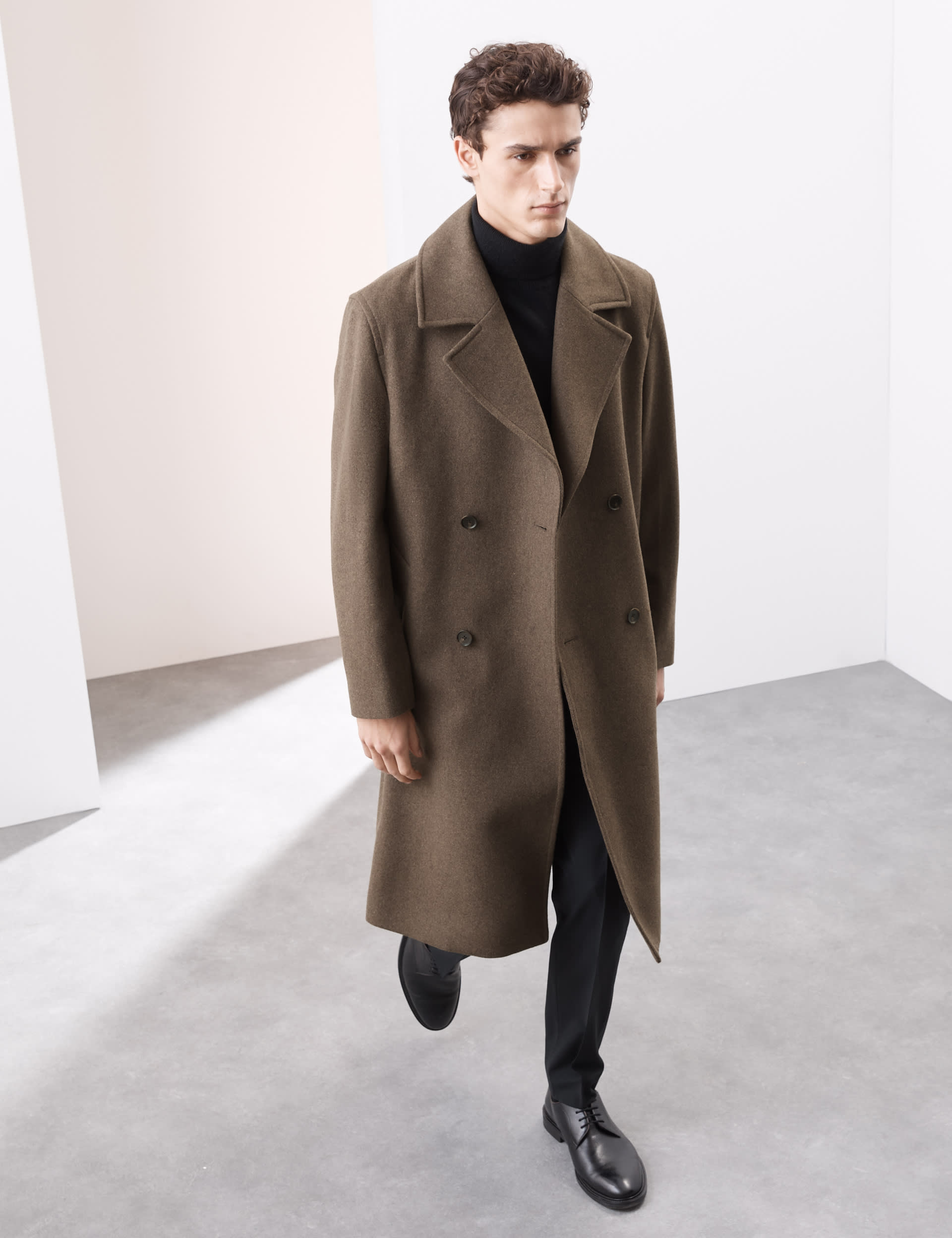 Mens waist length wool jacket sale