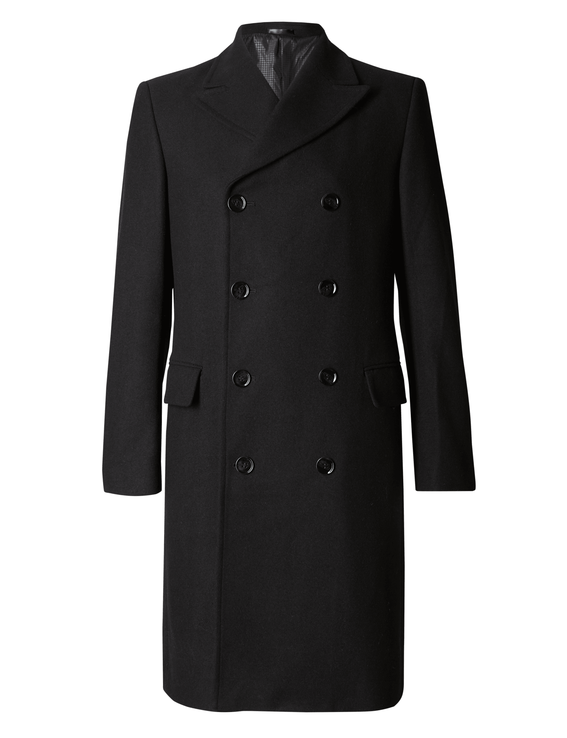 Tailored Fit Double Breasted Overcoat Autograph M S