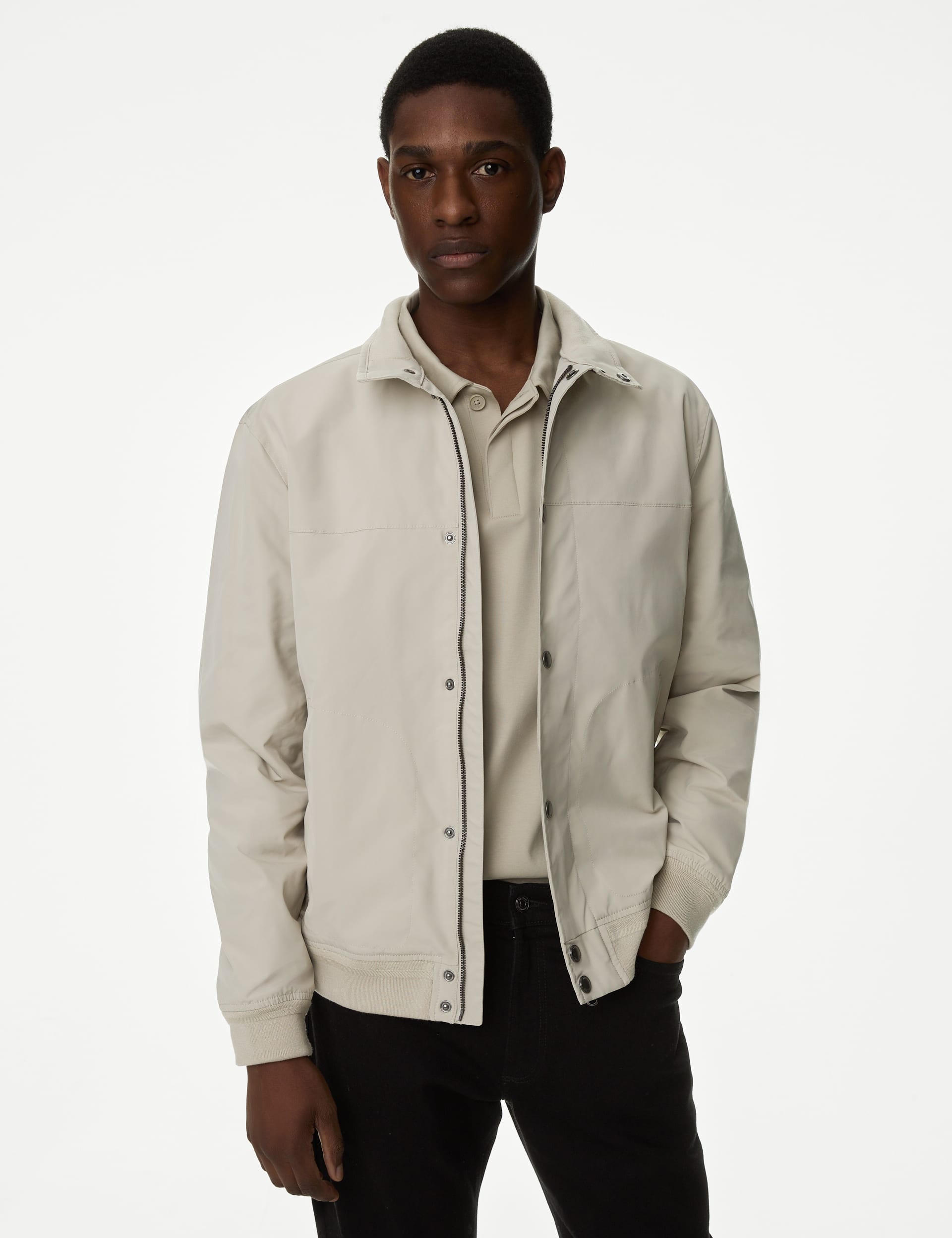 Funnel Neck Bomber Jacket with Stormwear™ | M&S Collection | M&S