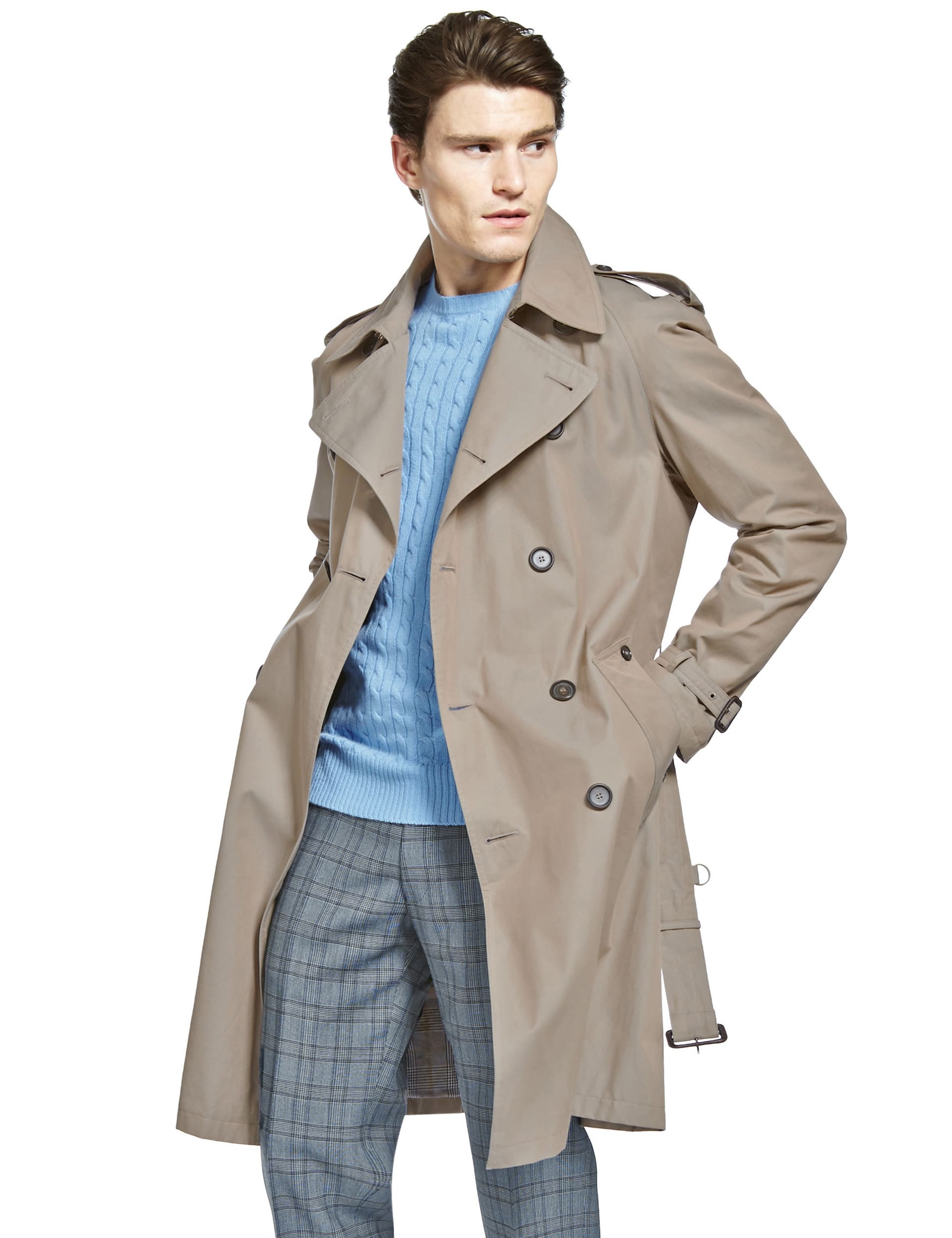 M&s trench coat with stormwear sale