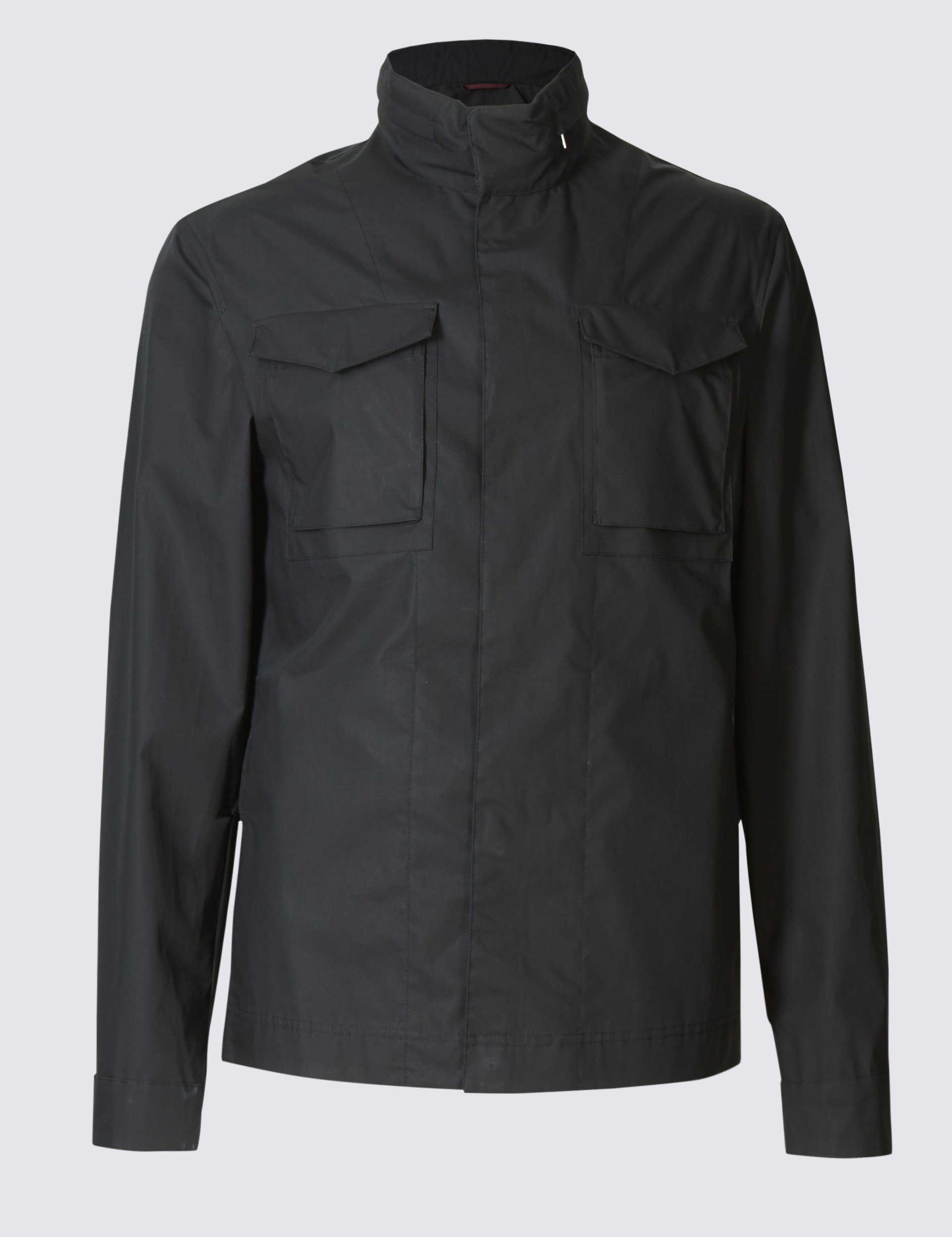 Pure Cotton Hooded Jacket with Stormwear™ Image 2 of 6