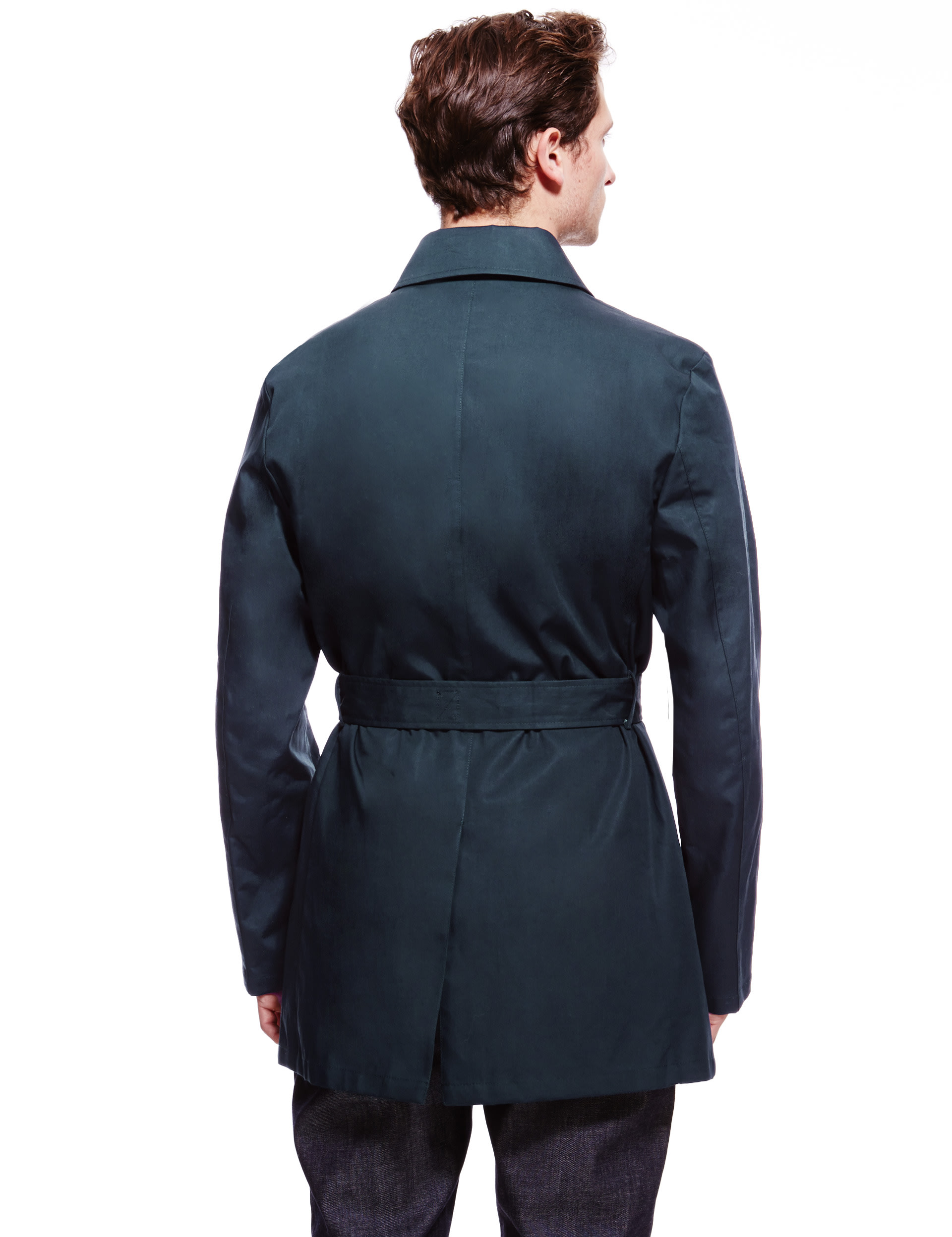 Pure Cotton Slim Fit Mac with Stormwear™ Image 2 of 4