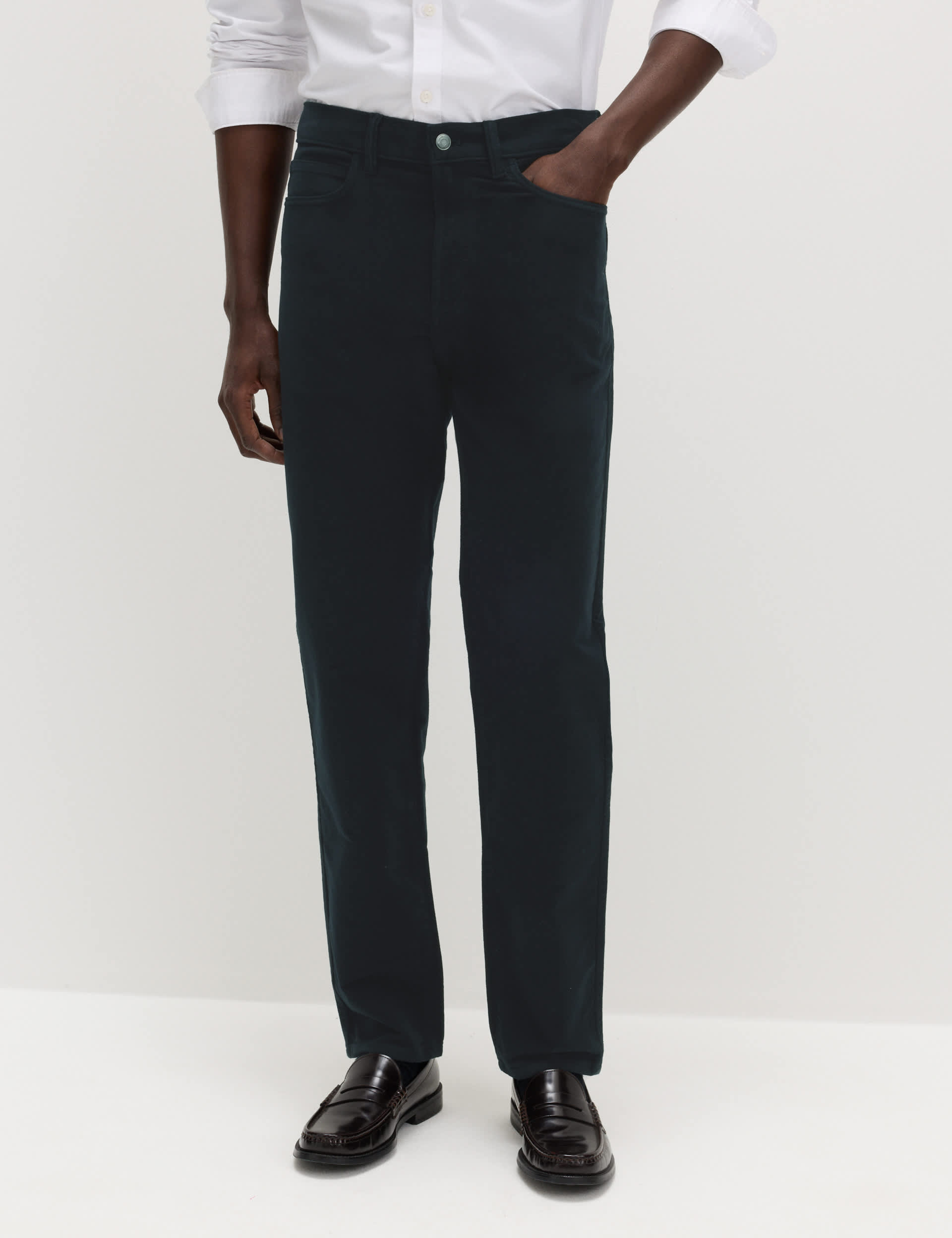 Men’s Navy Trousers at M&S