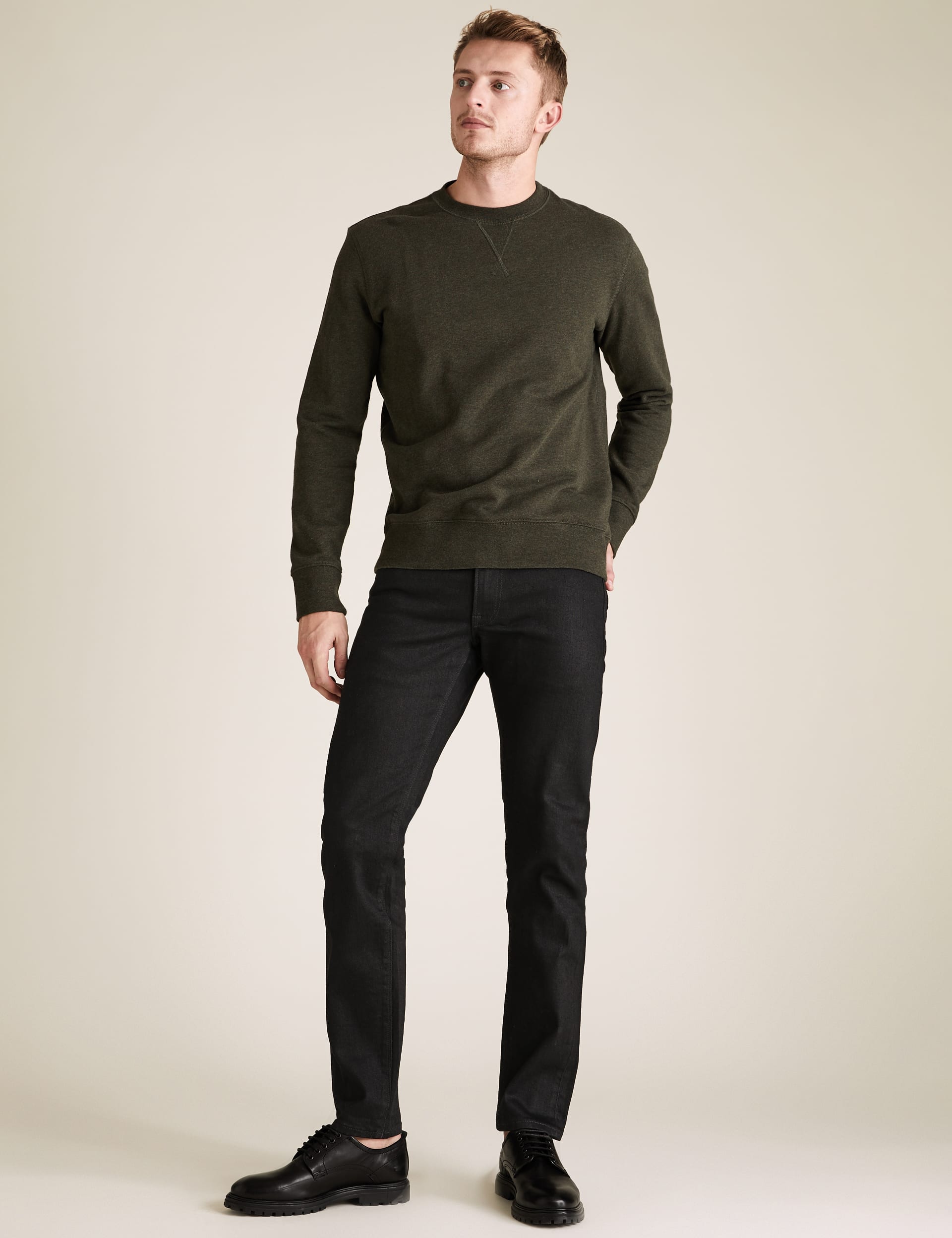 Slim Fit Japanese Selvedge Stretch Jeans | Autograph | M&S