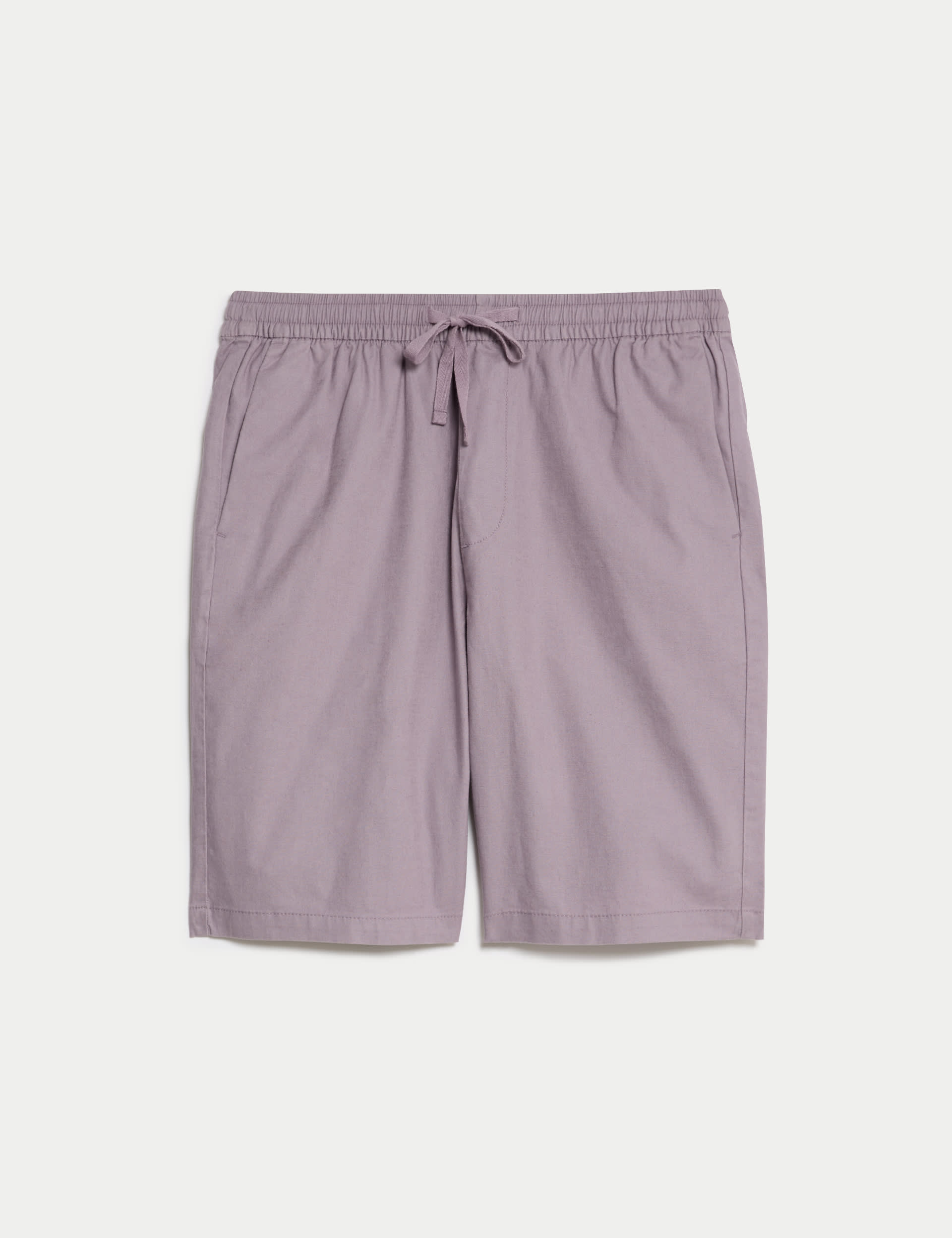 Linen Blend Elasticated Waist Stretch Shorts