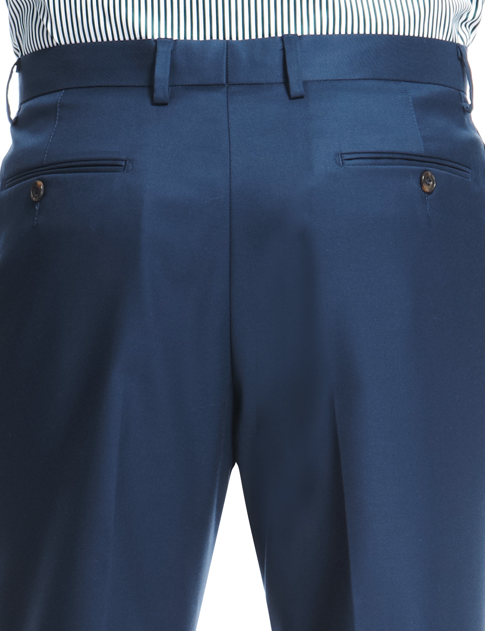 Pure Cotton Twill Flat Front Trousers Image 2 of 4