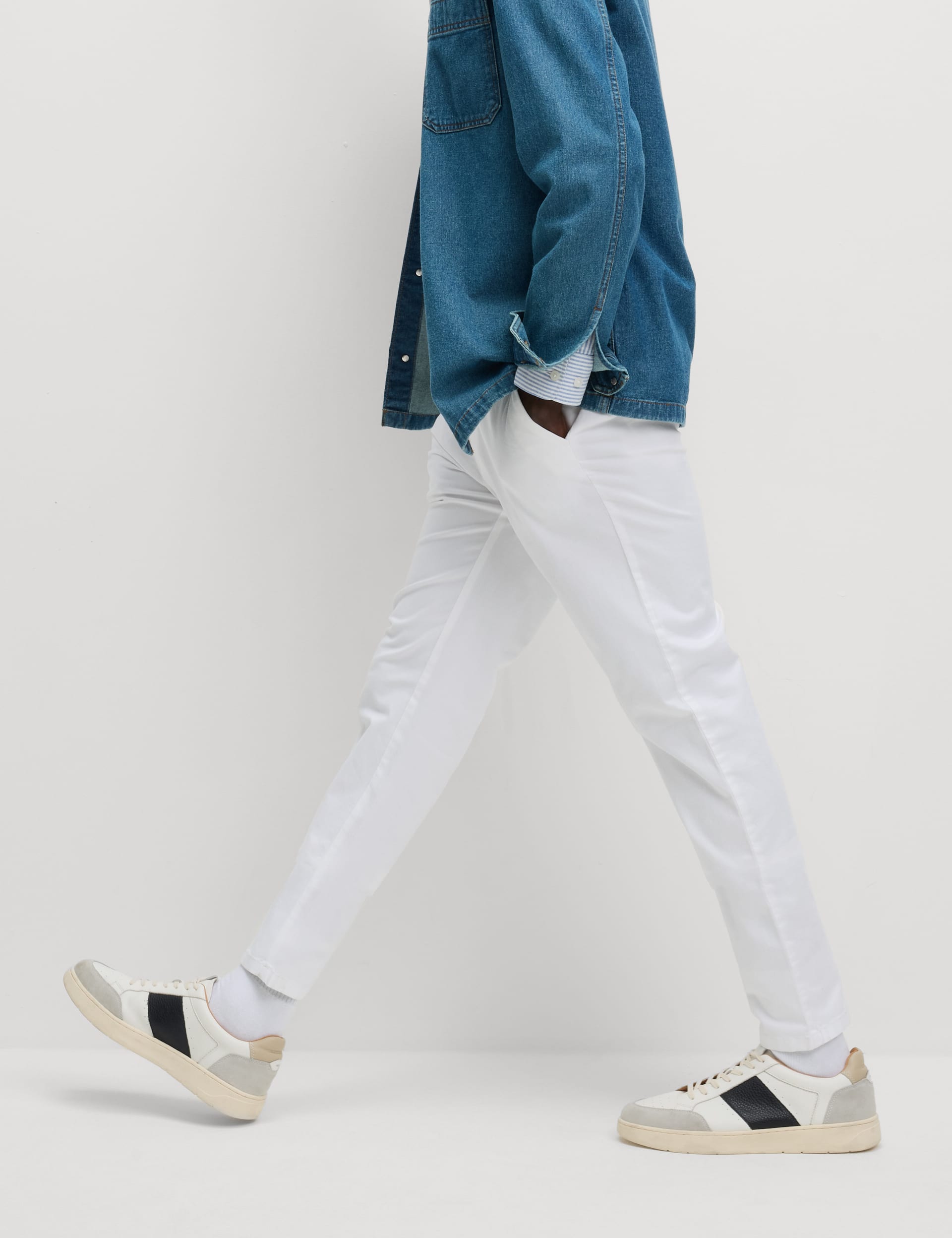 Cheap white pants mens best sale