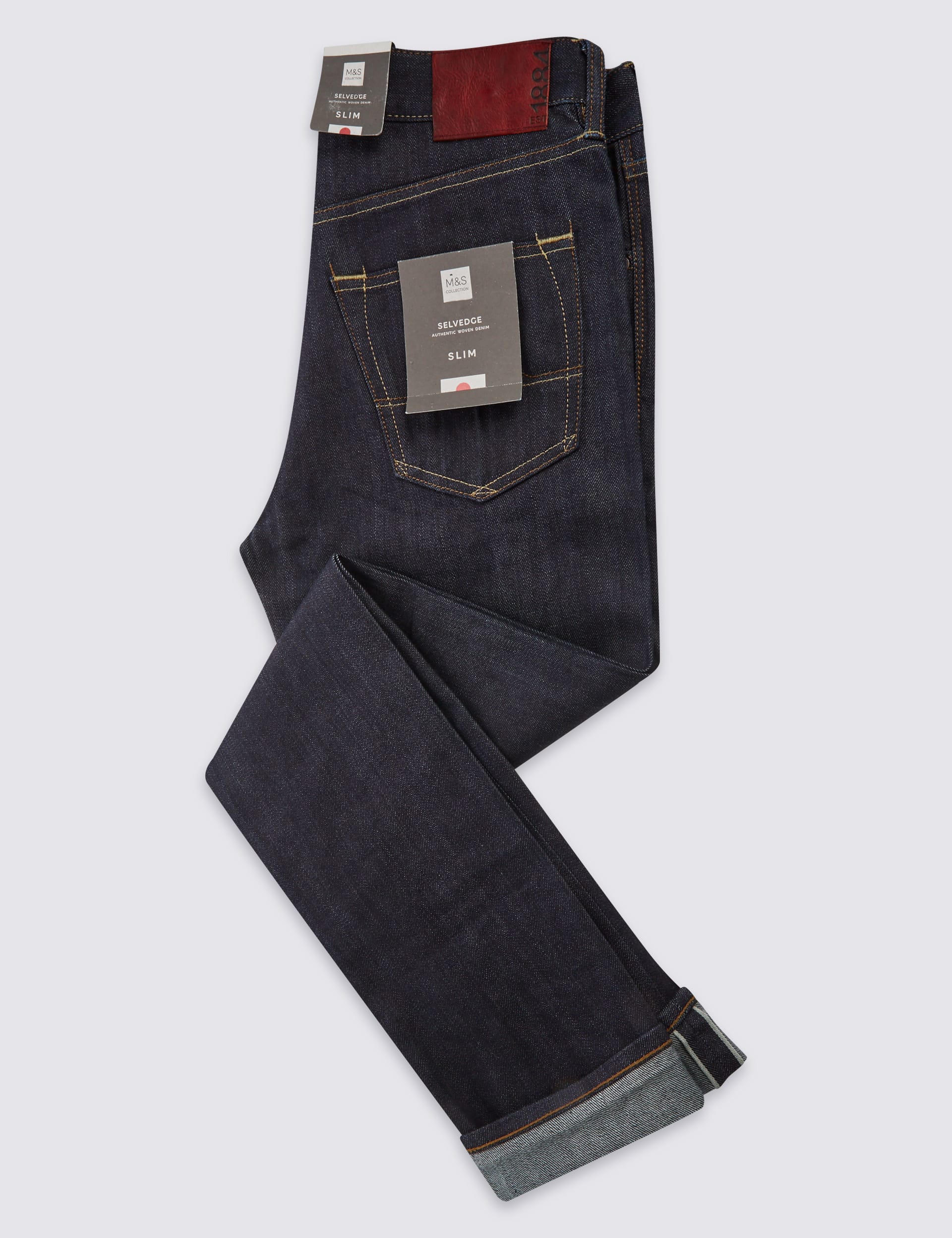 Slim Fit Japanese Selvedge Jeans Image 2 of 10