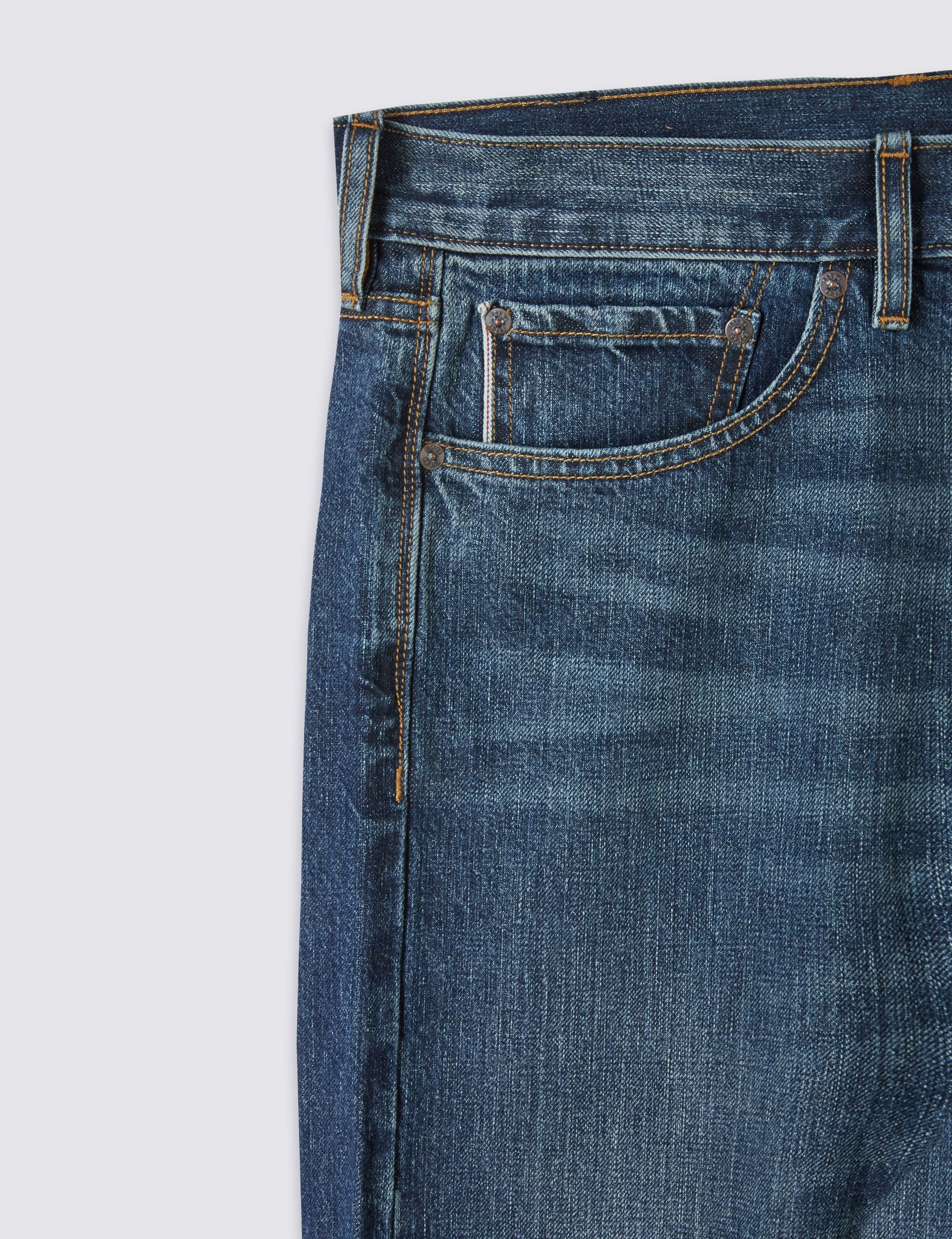 Slim Fit Selvedge Jeans Image 2 of 8