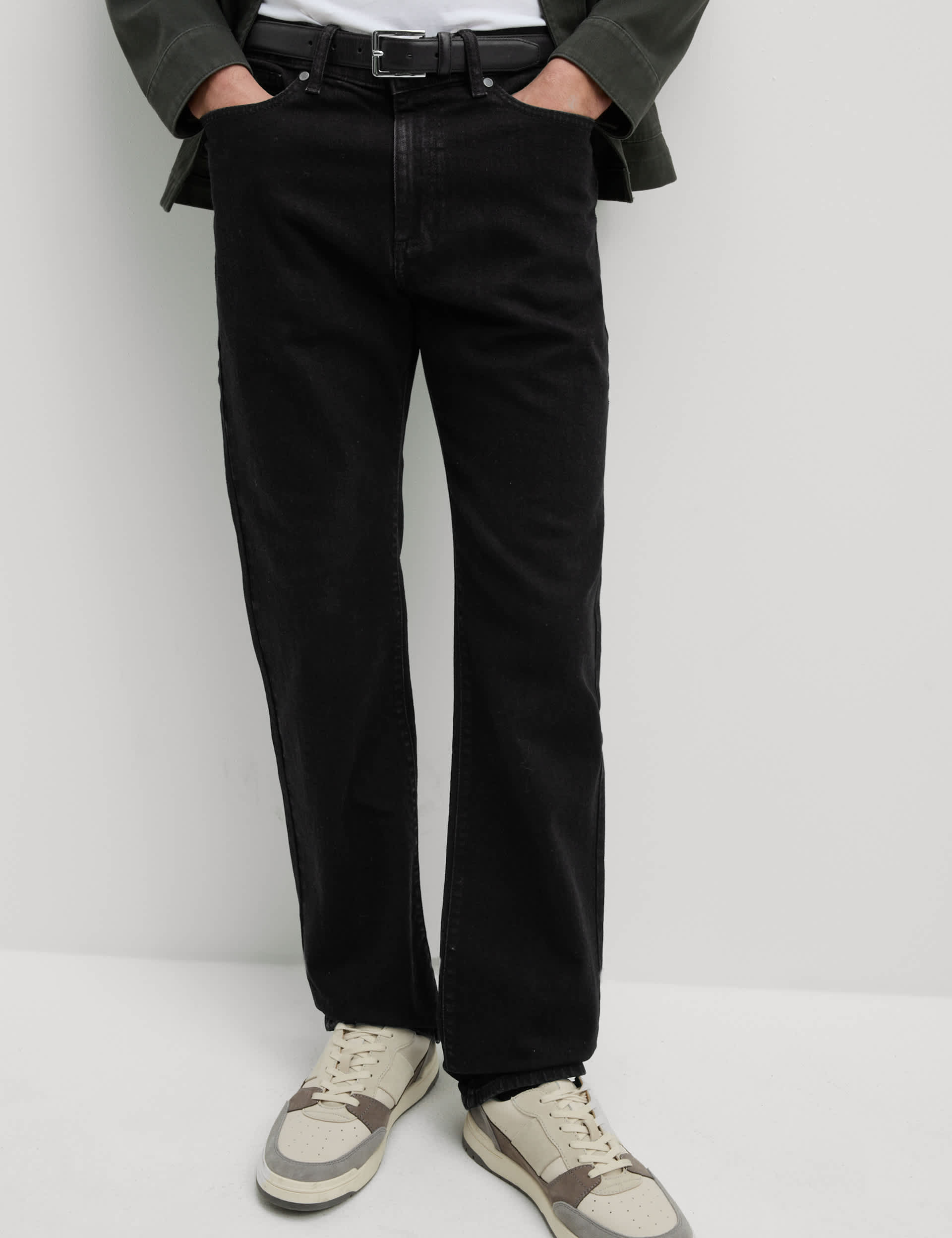 Straight Fit Trousers