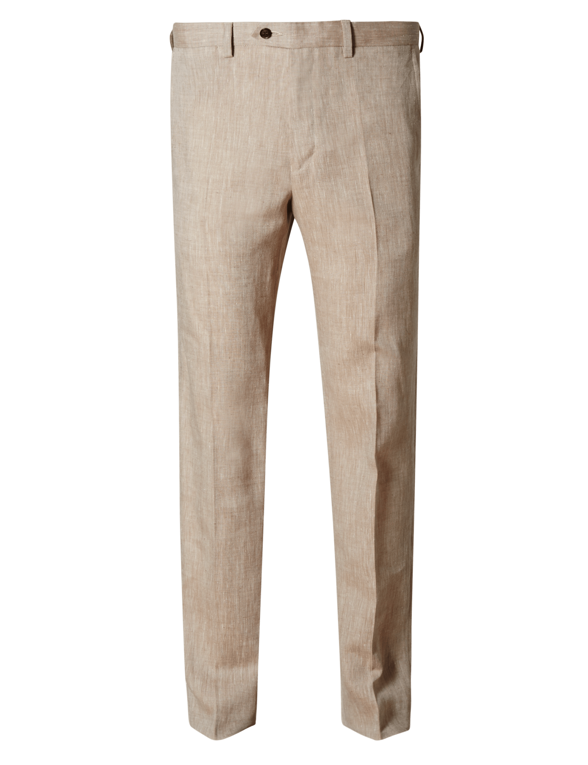 Linen Miracle™ Flat Front Trousers Image 2 of 5