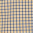 Easy Iron Cotton Stretch Gingham Check Oxford Shirt - yellowmix