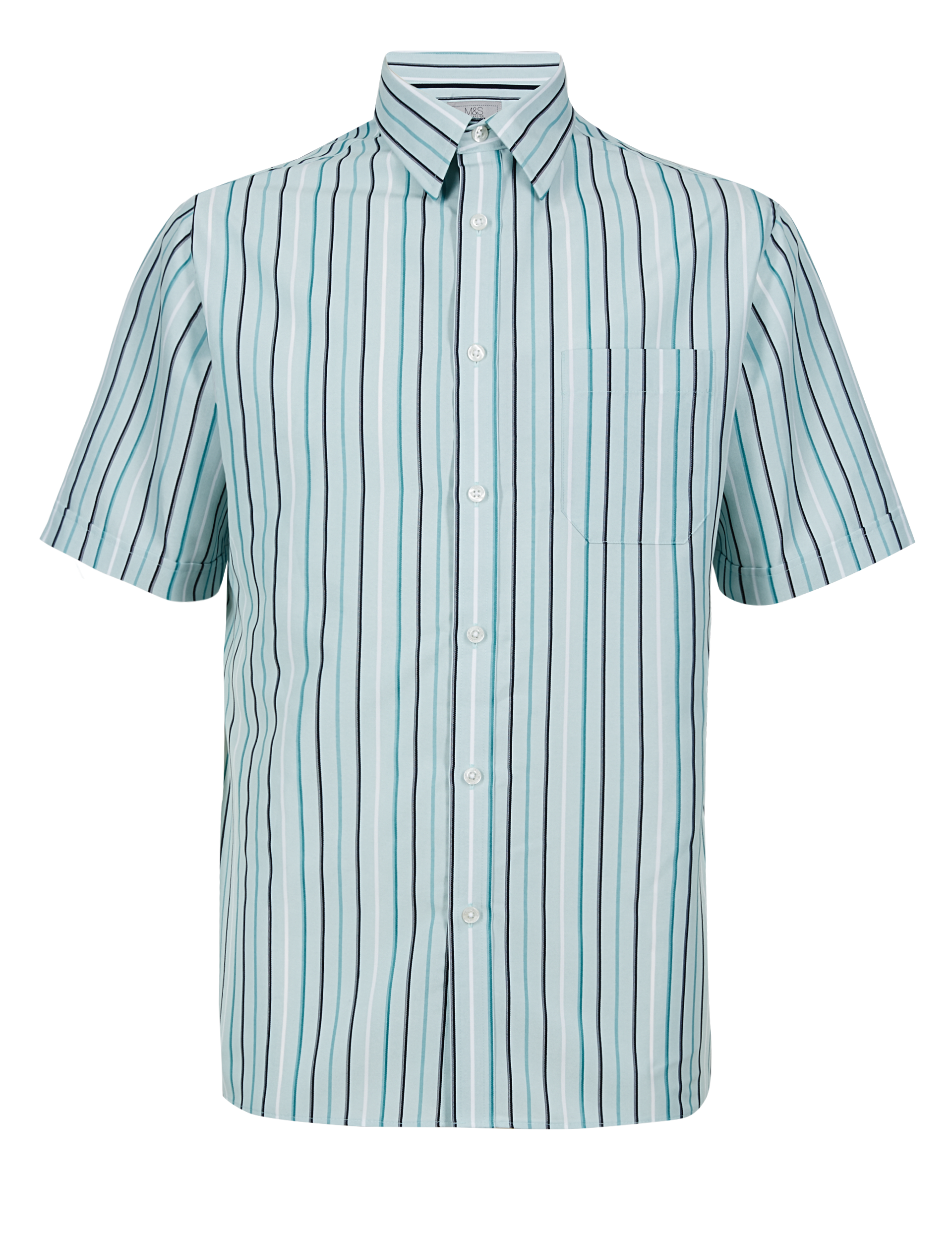 Easy Care Soft Touch Striped Shirt with Modal Image 2 of 3
