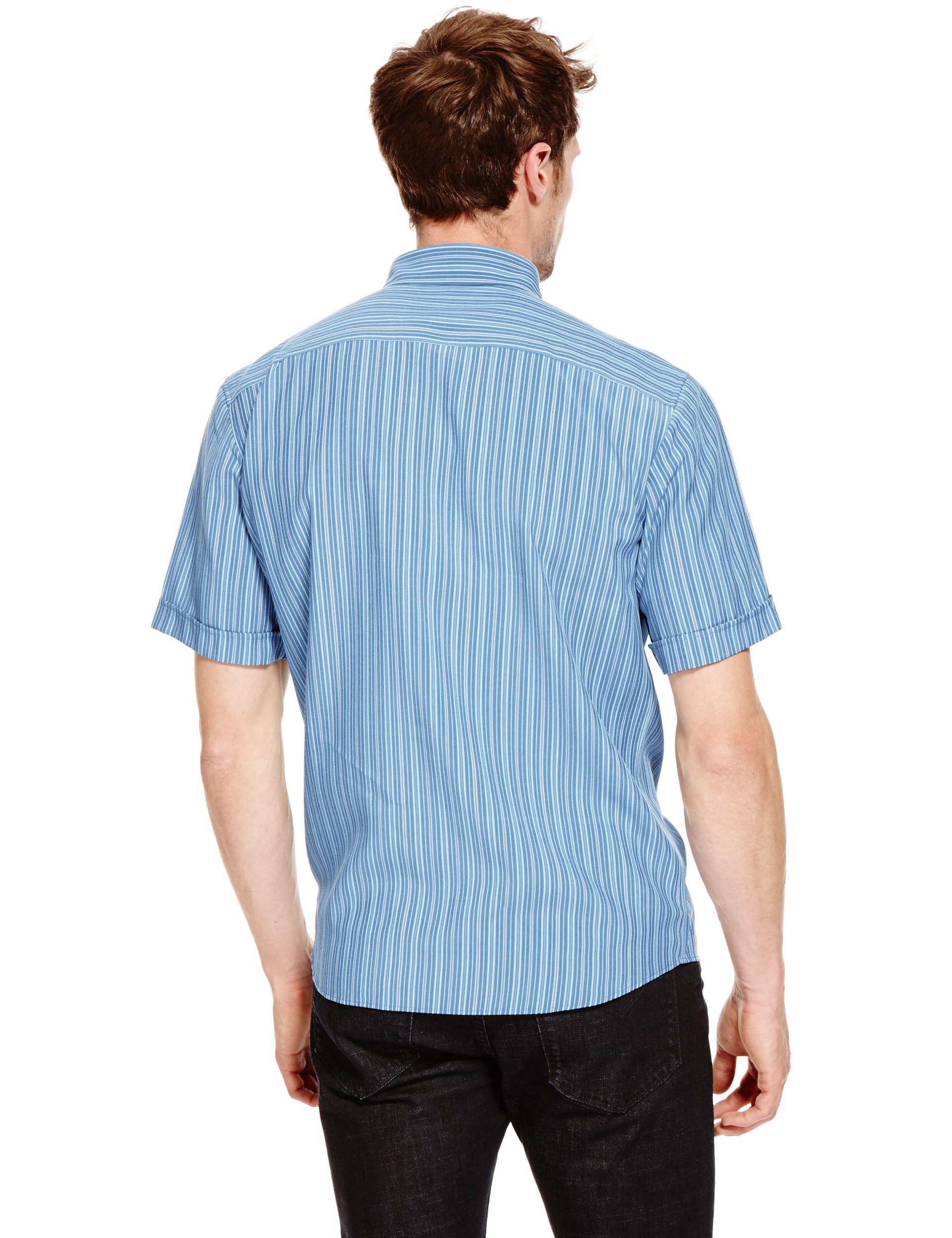 Modal Blend Easy Care Soft Touch Shirt Image 2 of 3