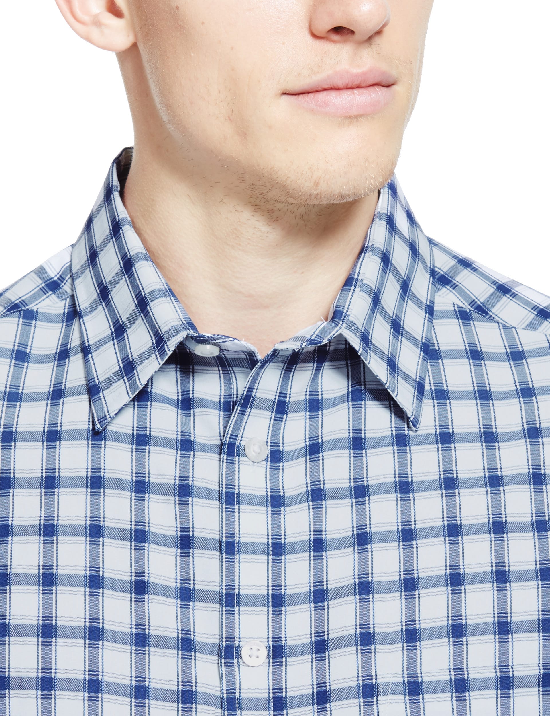 Tailored Fit Easy Care Soft Touch Checked Shirt with Modal Image 2 of 4