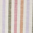 Easy Iron Cotton Linen Blend Striped Shirt - pinkmix