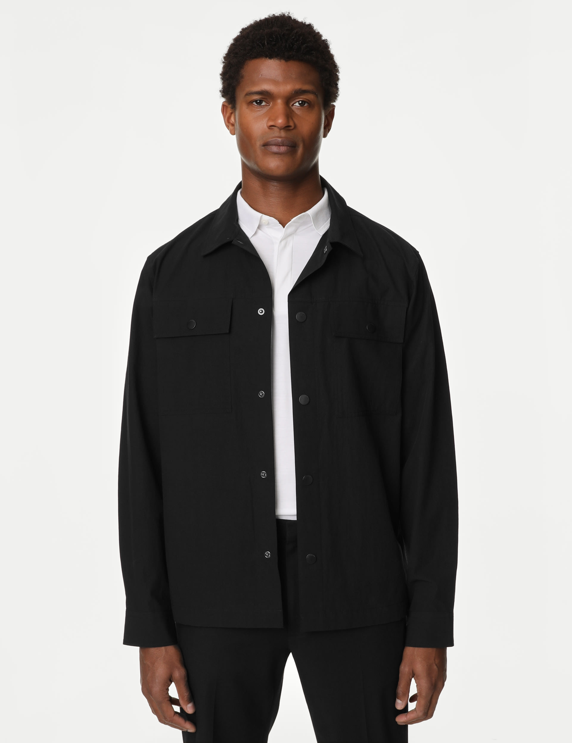 Pure Cotton Overshirt with Stormwear™ Autograph M&S