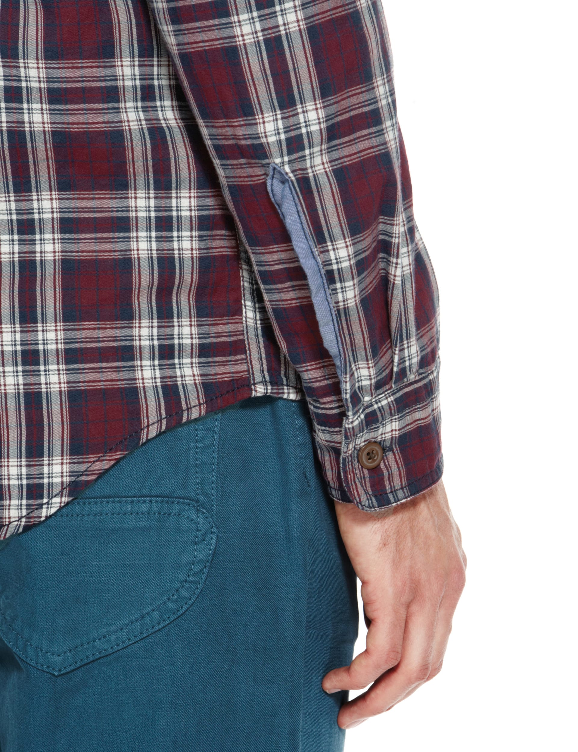 Pure Cotton Long Sleeve Double Face Checked Shirt Image 2 of 4