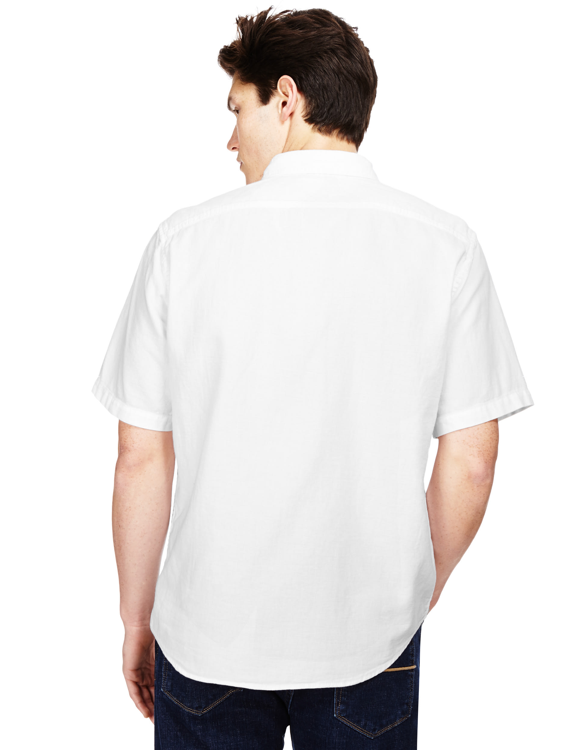 Pure Cotton Waffle Shirt Image 2 of 3