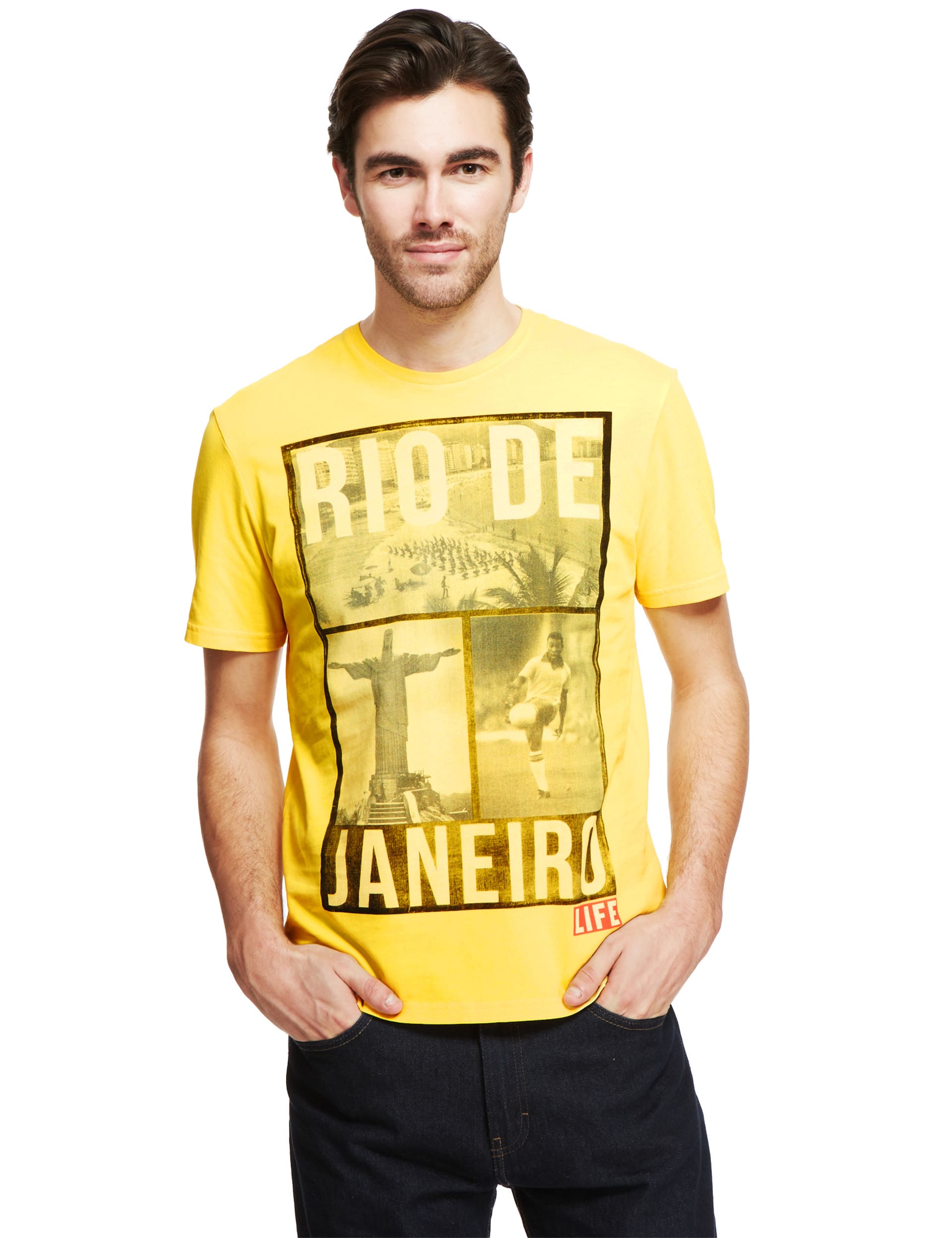 Pure Cotton Rio de Janeiro City T-Shirt Image 2 of 5