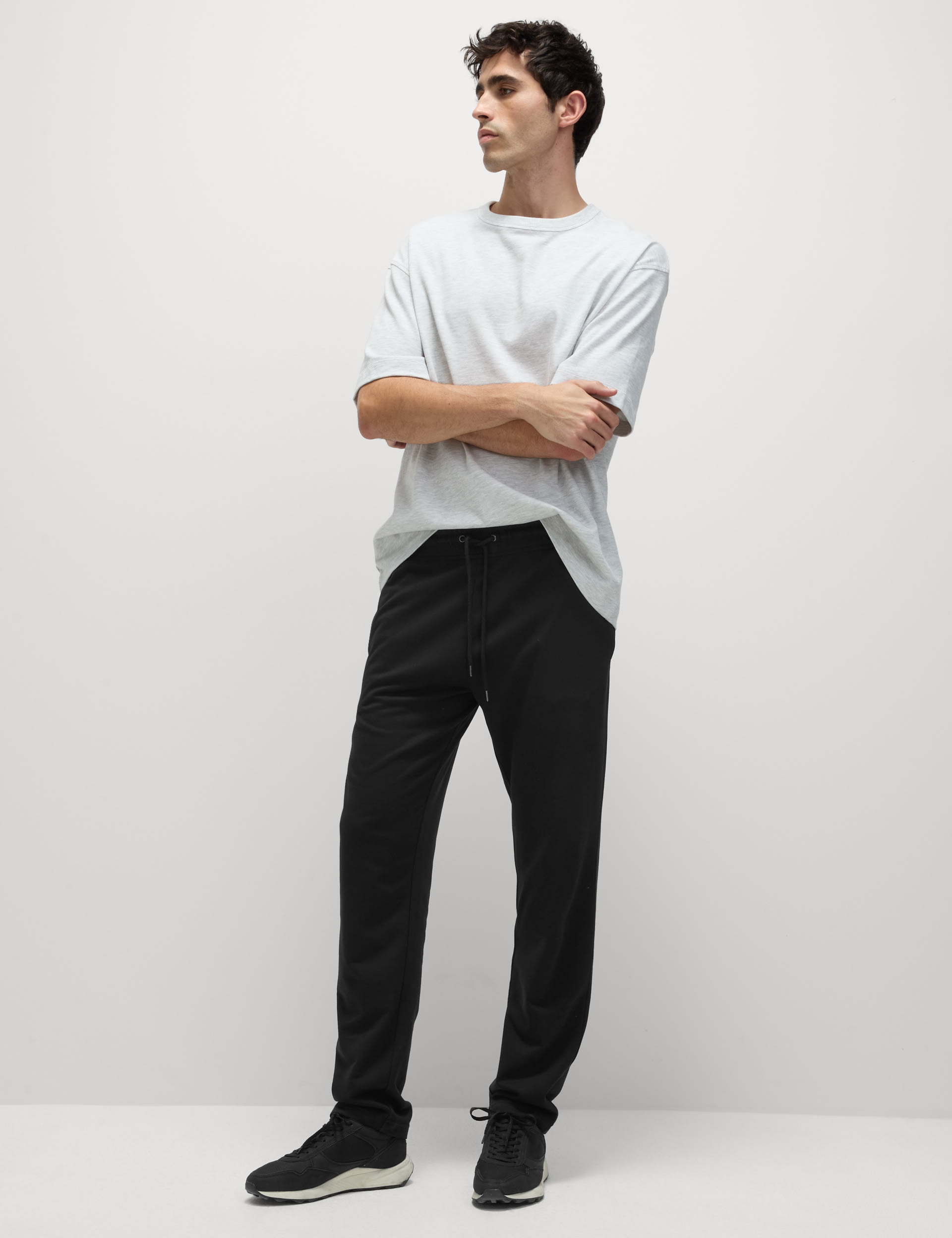 Drawstring Cotton Rich Straight Leg Joggers