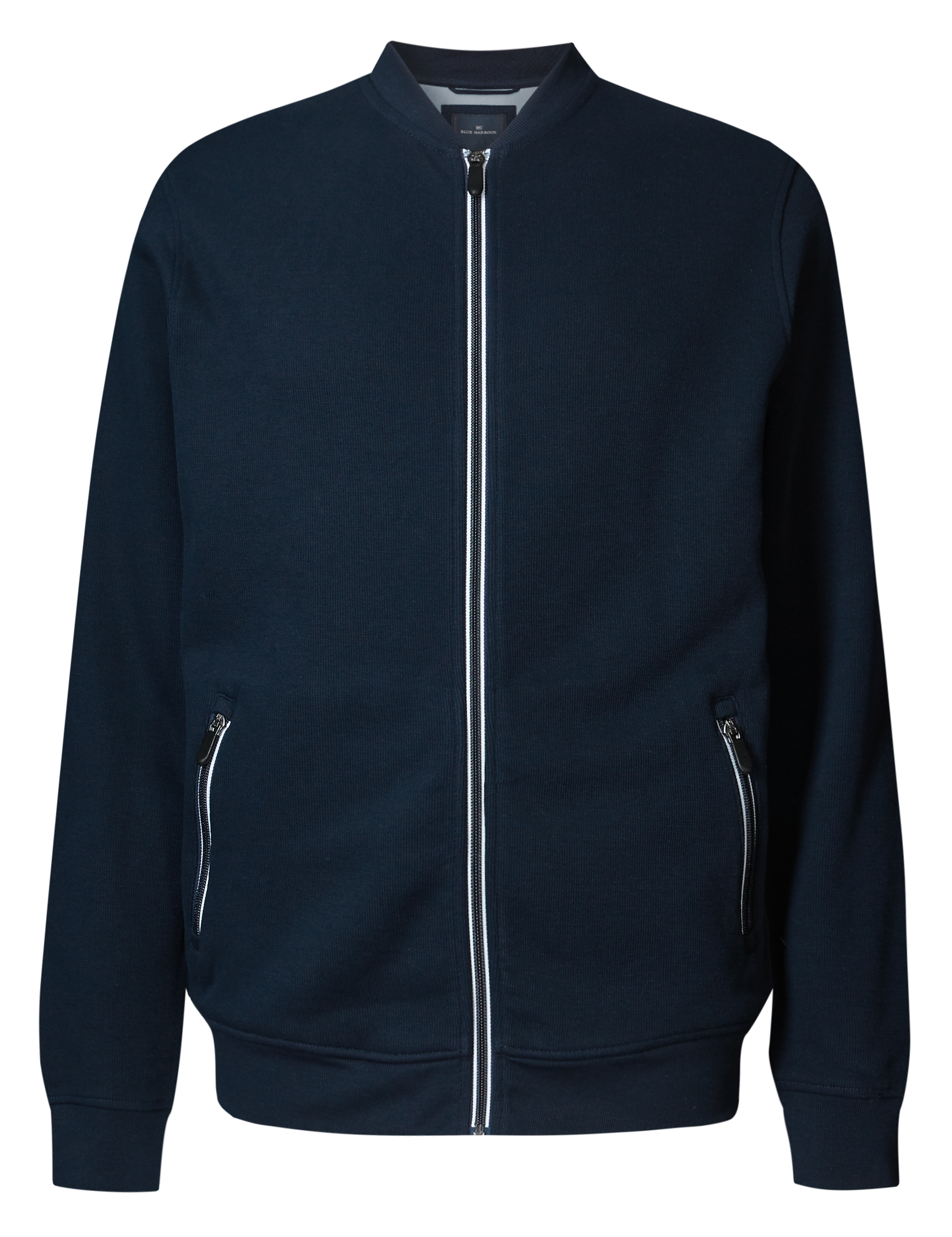 Pure Cotton Zipped Through Sweatshirt Image 2 of 5