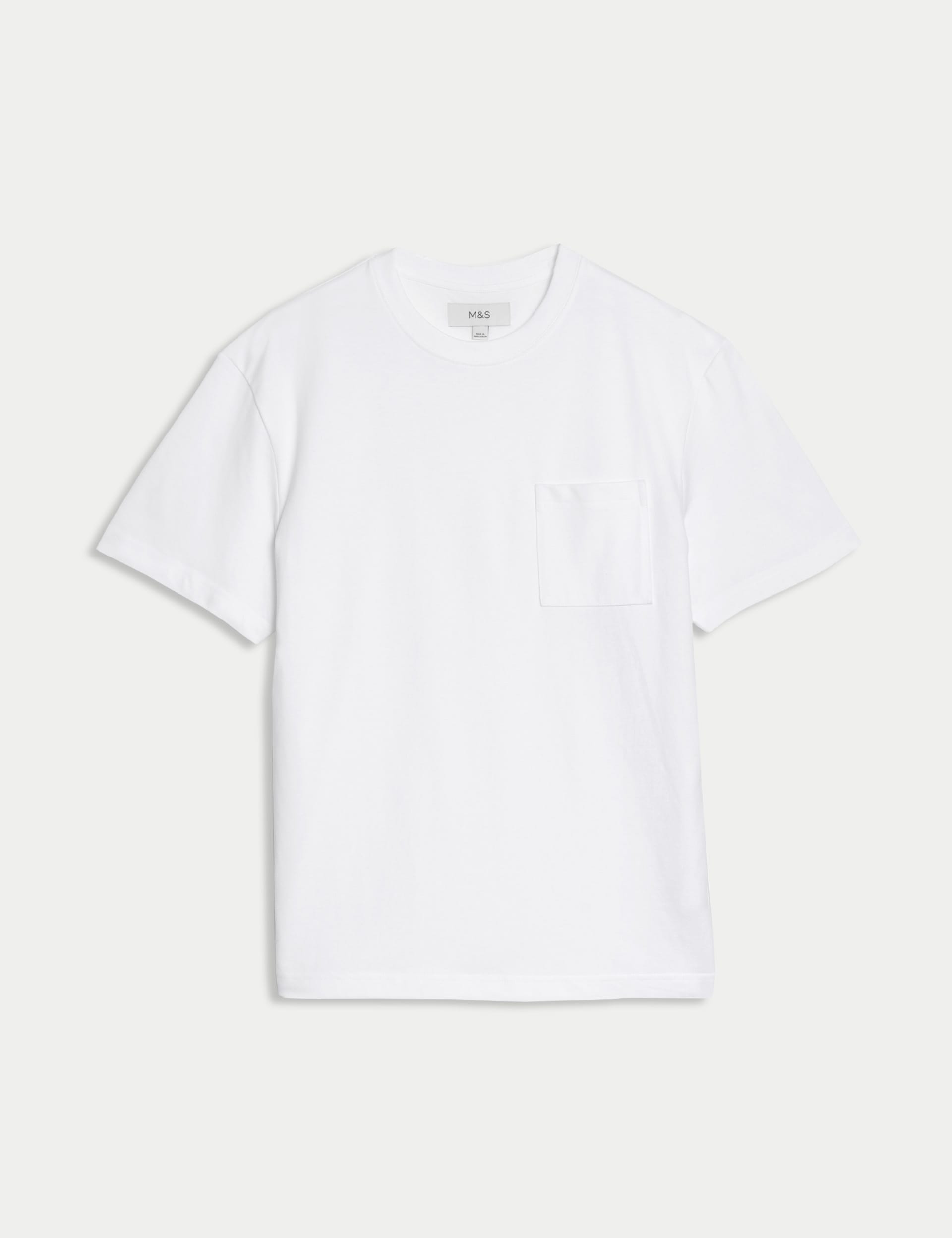 Pure Cotton Midweight Pocket T-shirt