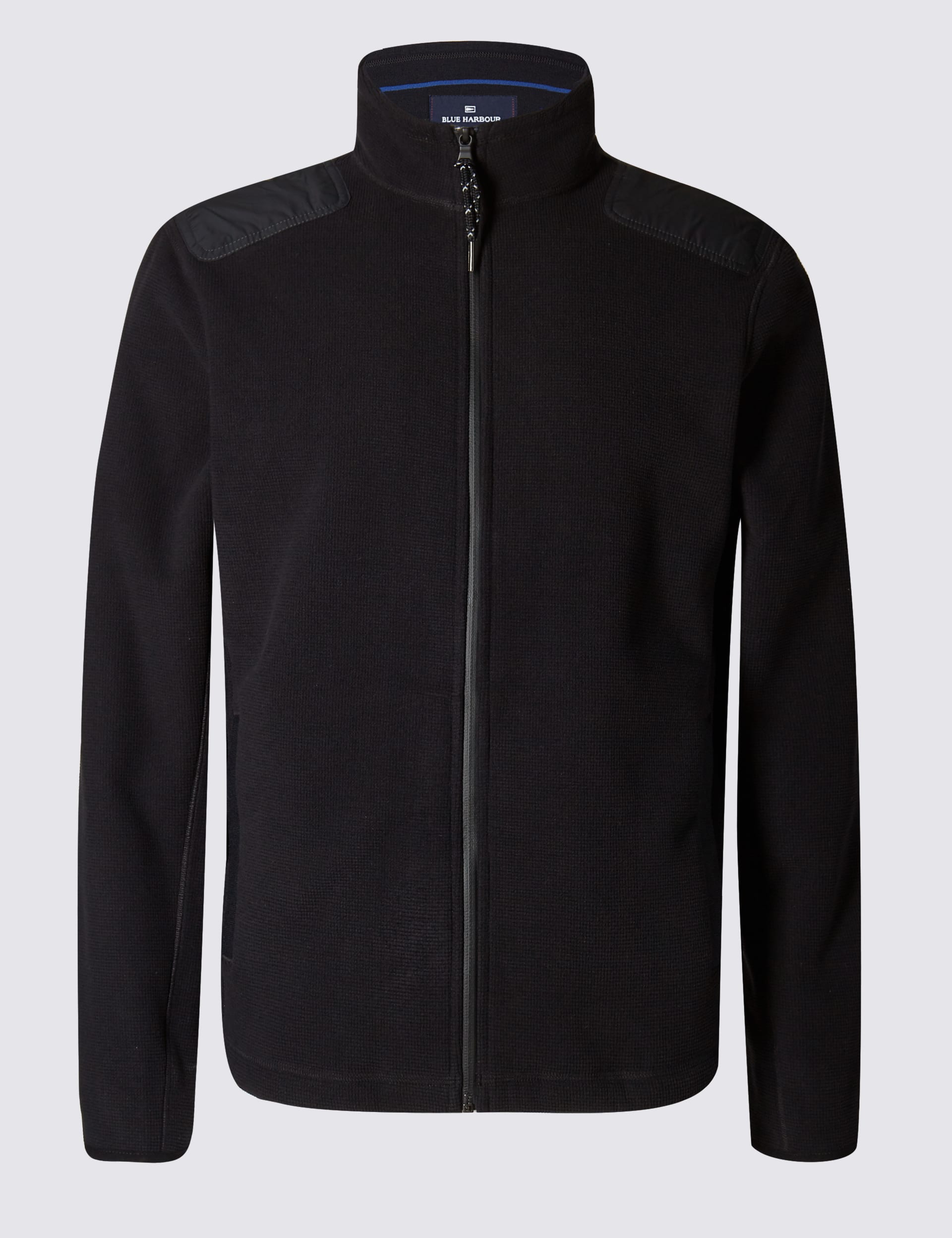 Tailored Fit Textured Quilted Jacket Blue Harbour M S