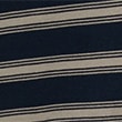 Pure Cotton Striped Polo Shirt - navymix