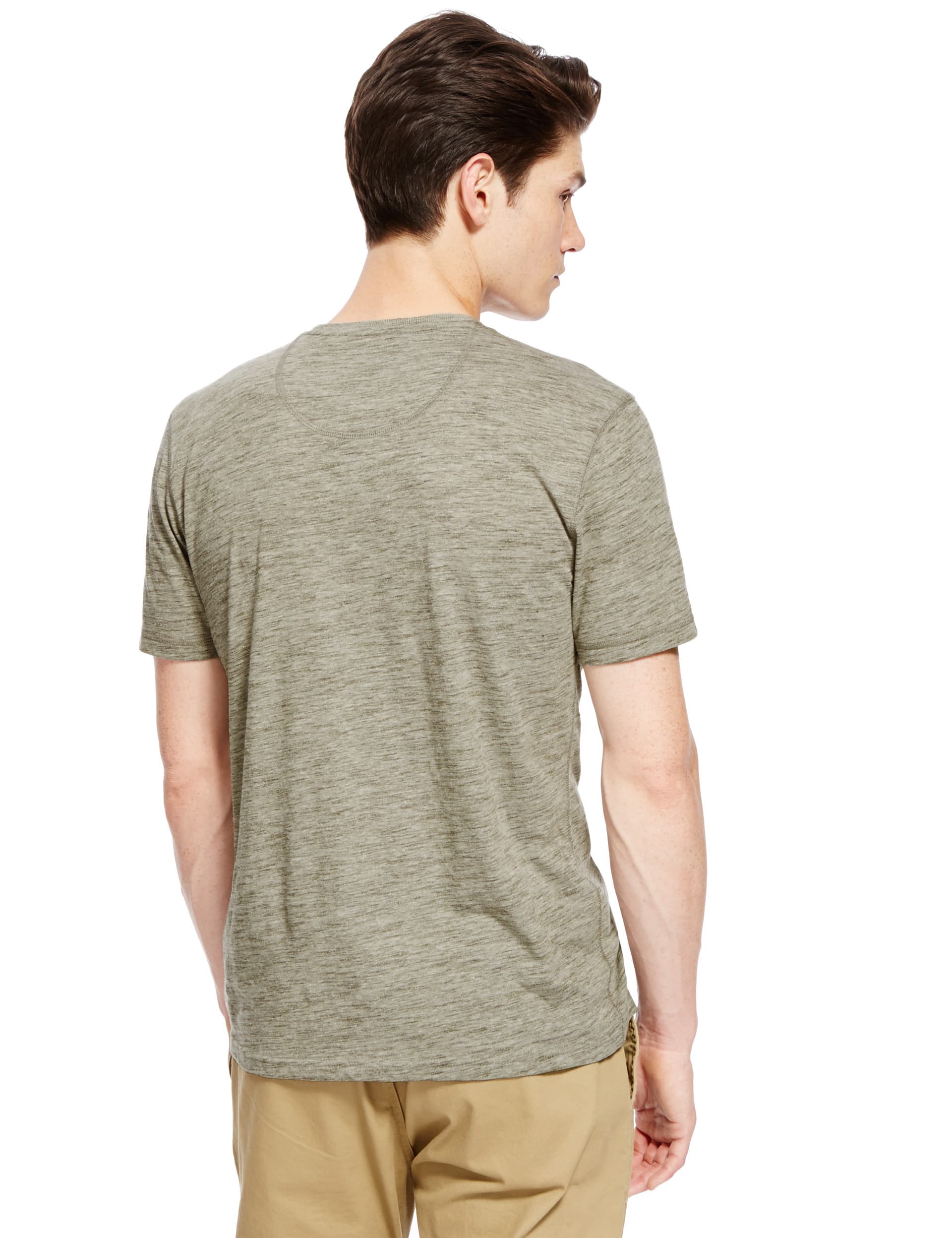 Tailored Fit Wolf Print Crew Neck T-Shirt Image 2 of 3
