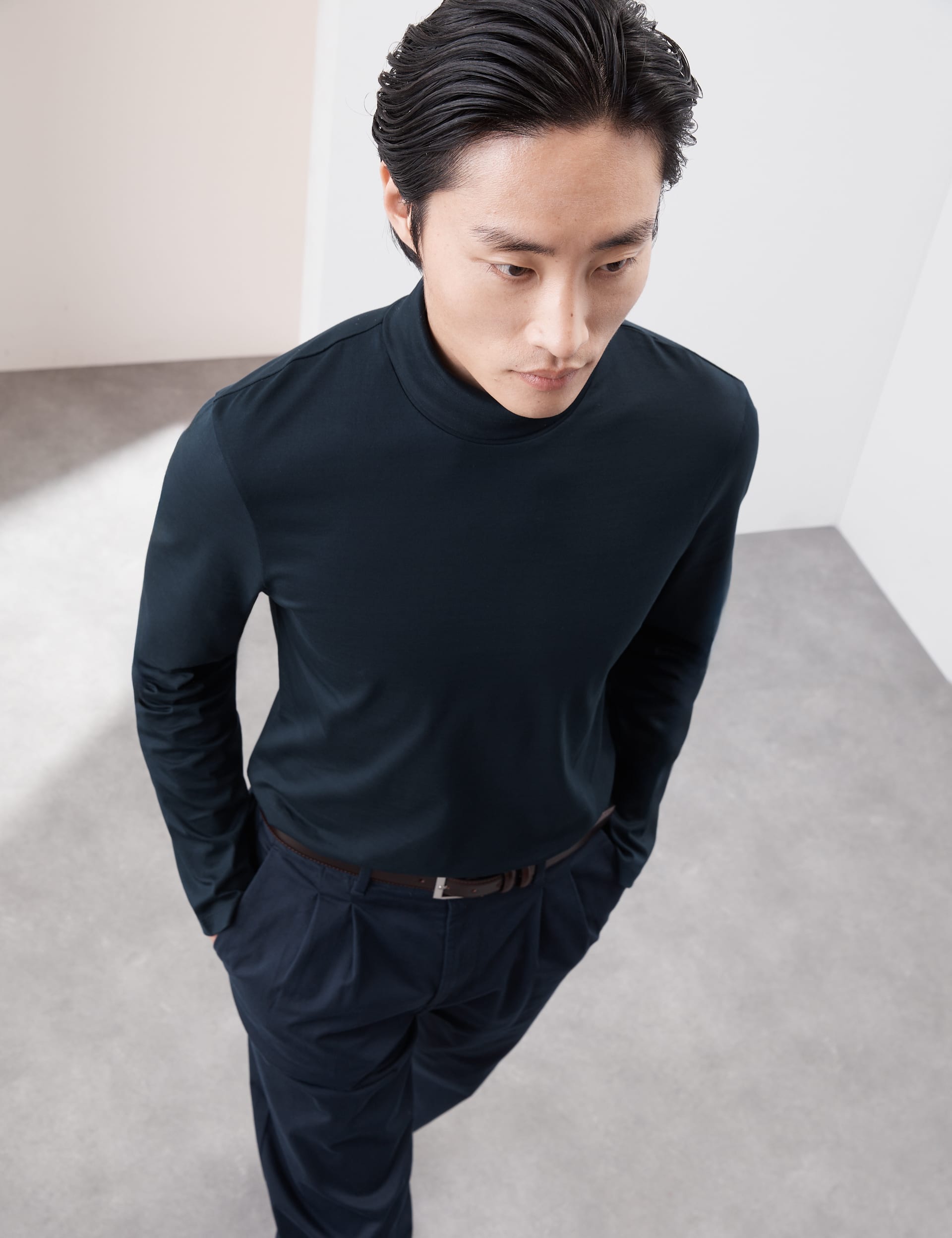 Pure Supima® Cotton Long Sleeve T-Shirt | Autograph | M&S