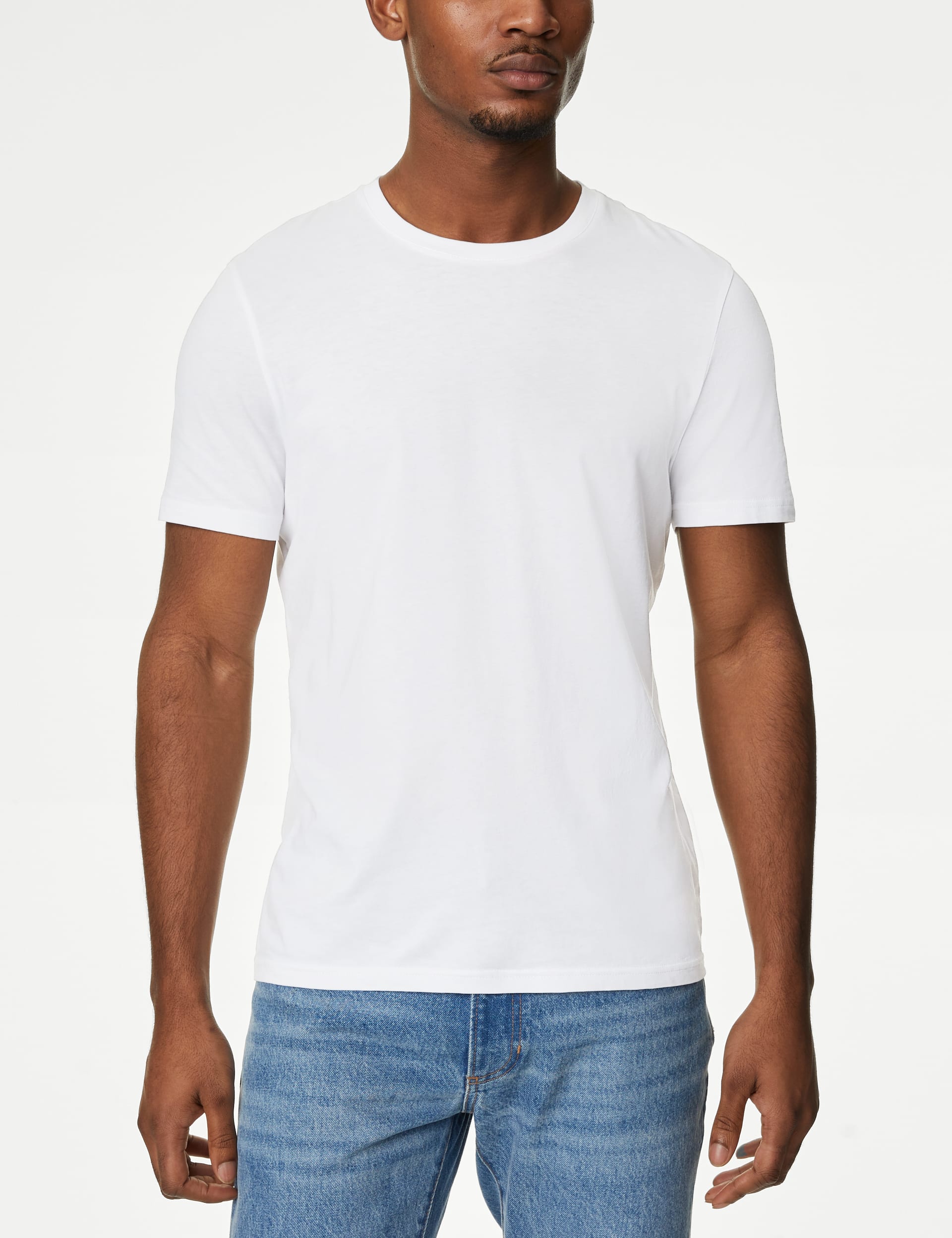 Regular Fit Pure Cotton Crew Neck T-Shirt