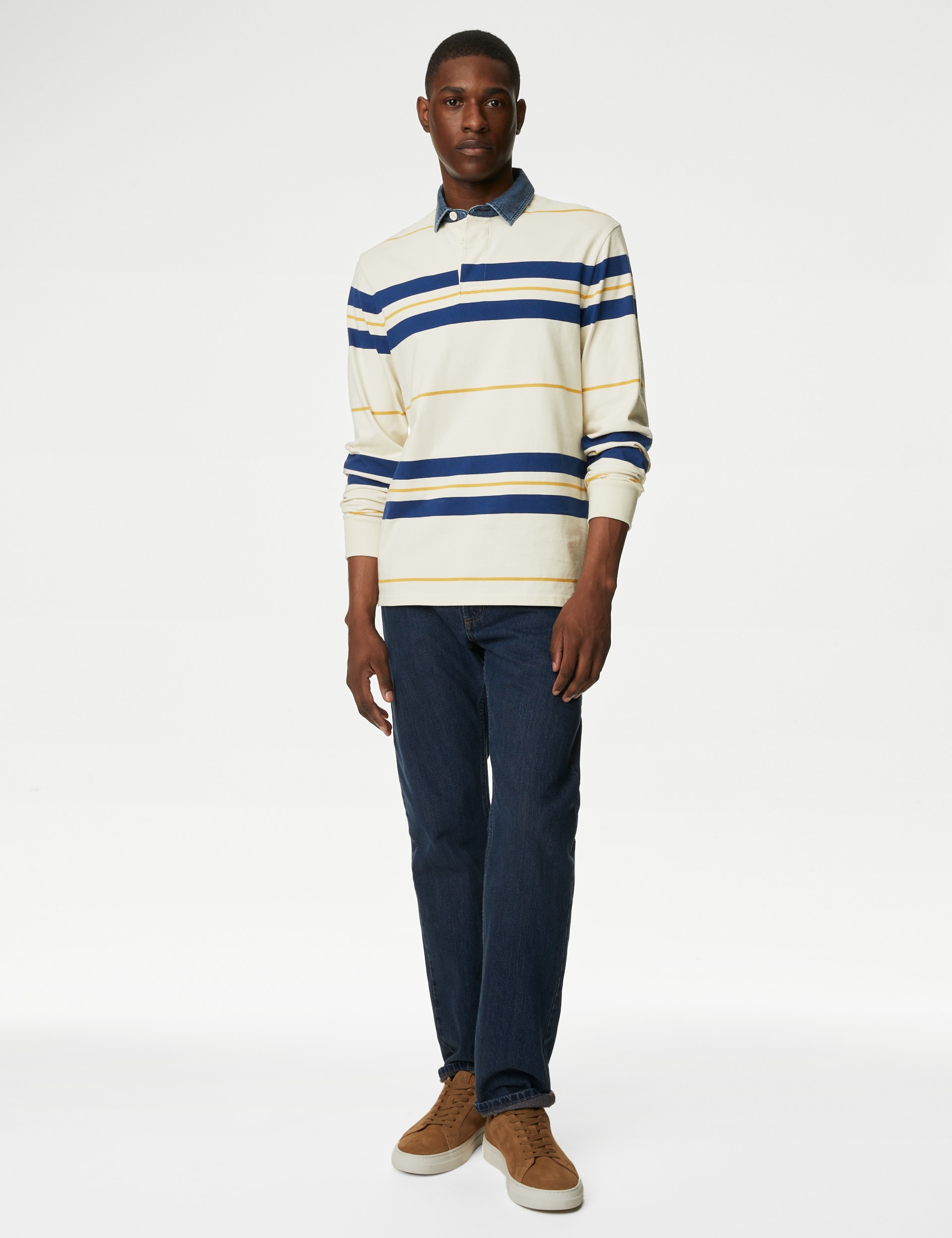 Pure Cotton Striped Rugby Shirt | M&S Collection | M&S