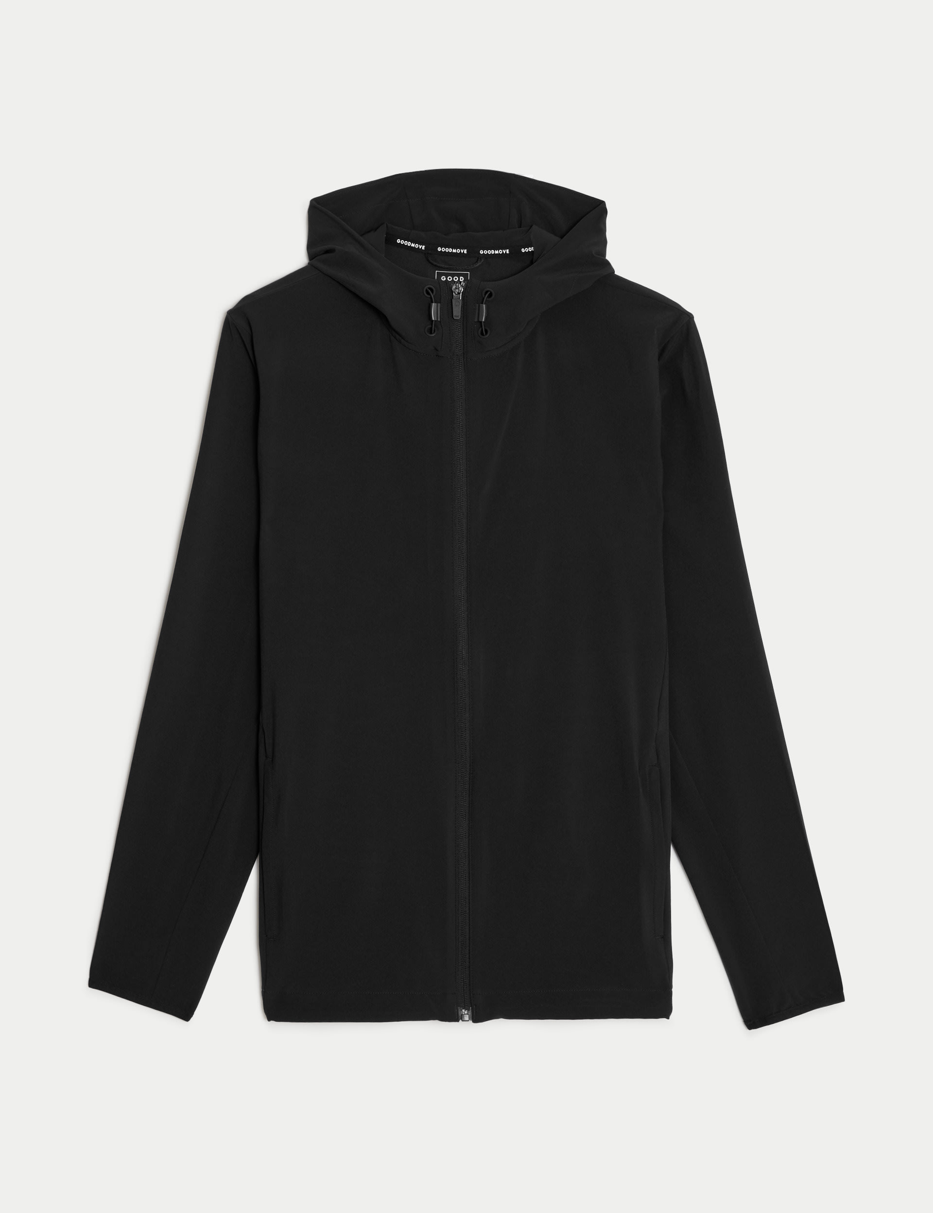 Zip Up Long Sleeve Hooded Jacket