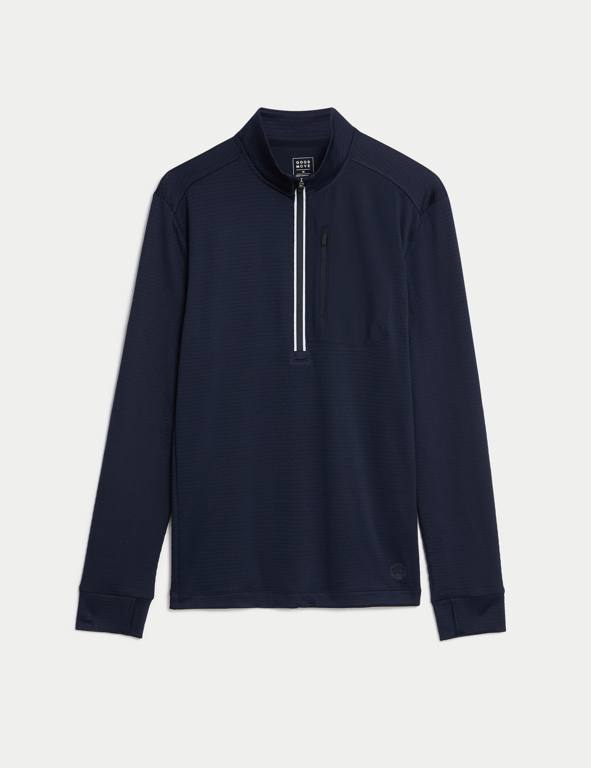 Half Zip Long Sleeve Top