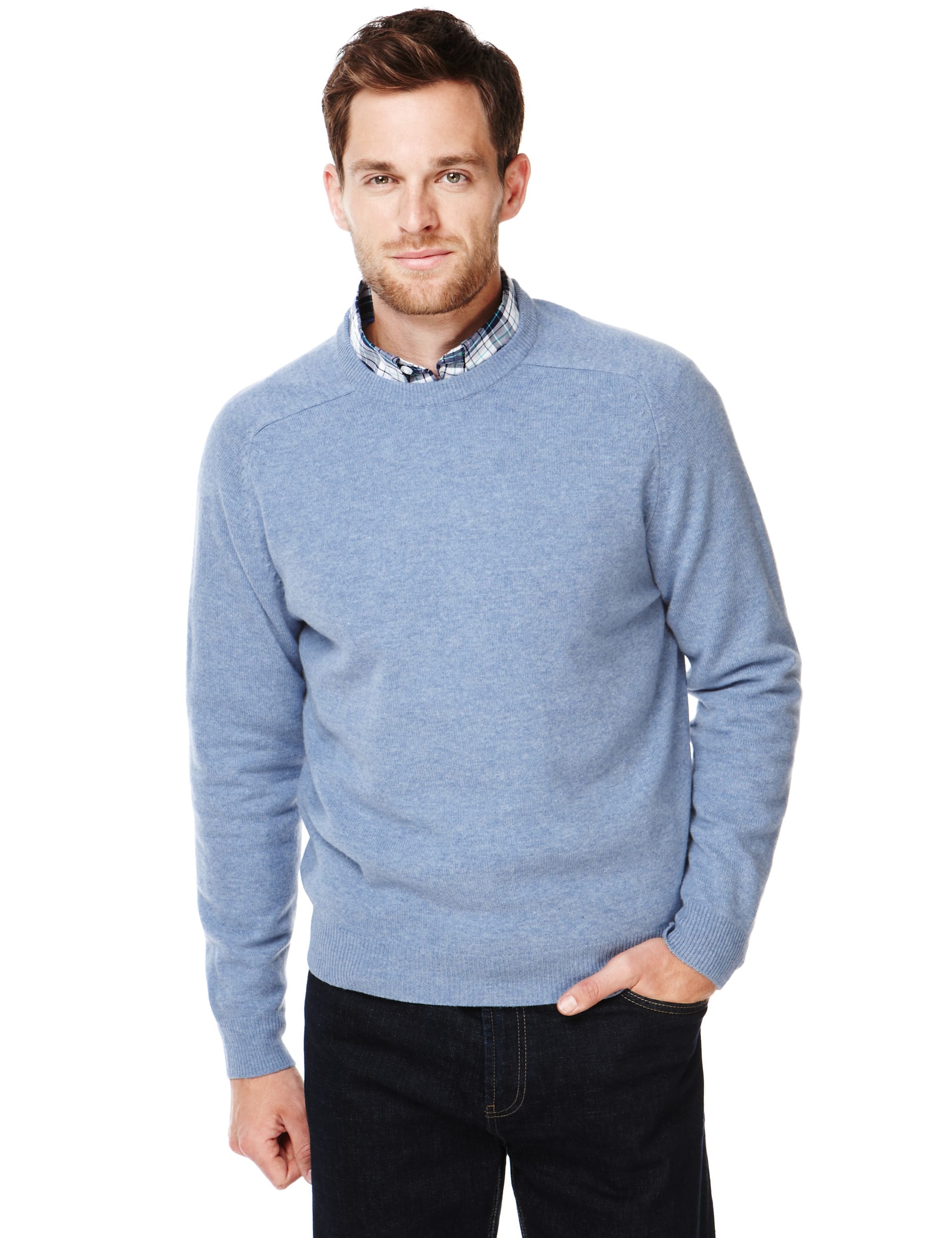 M&s blue jumper best sale