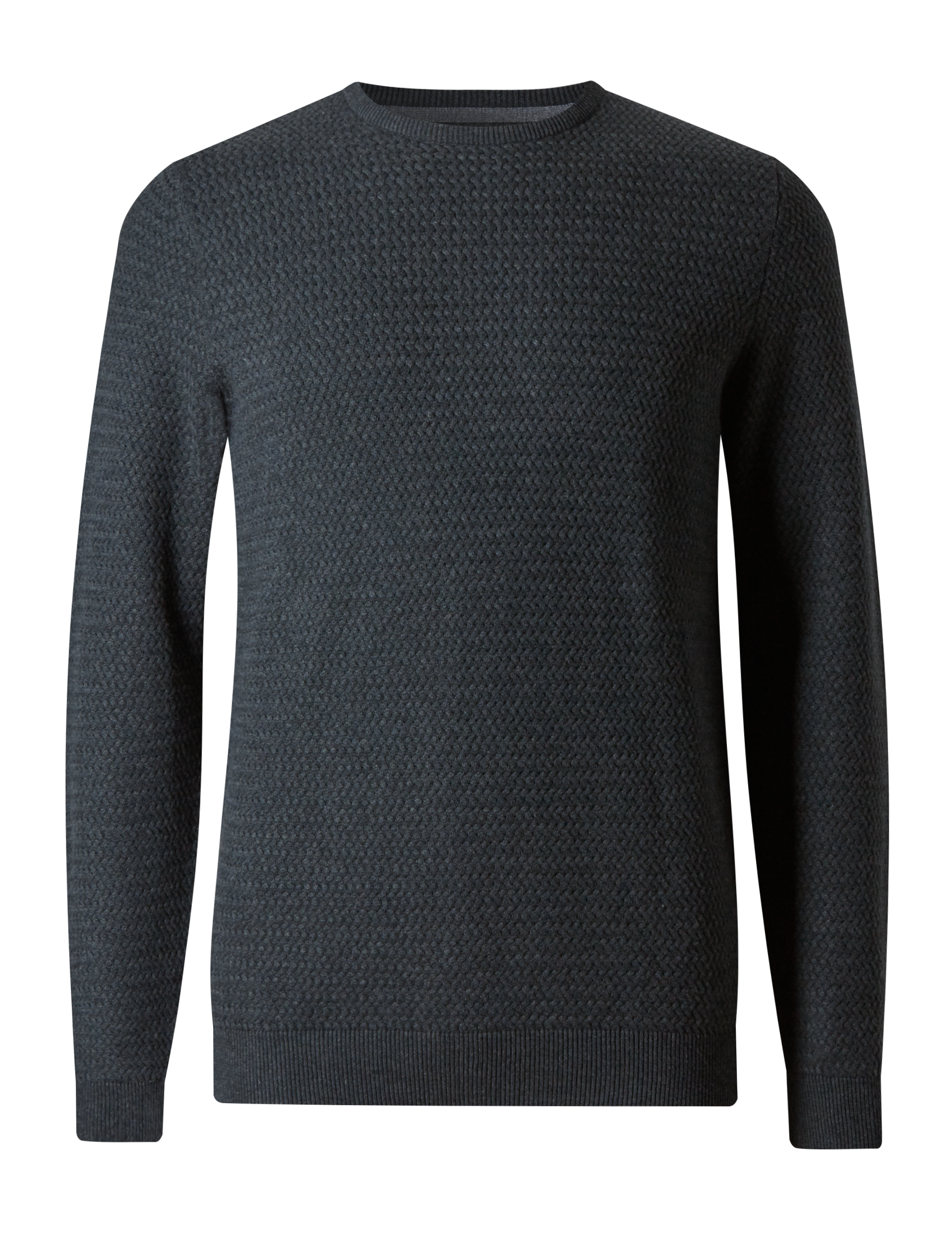 Pure Cotton Textured Jumper Image 2 of 4