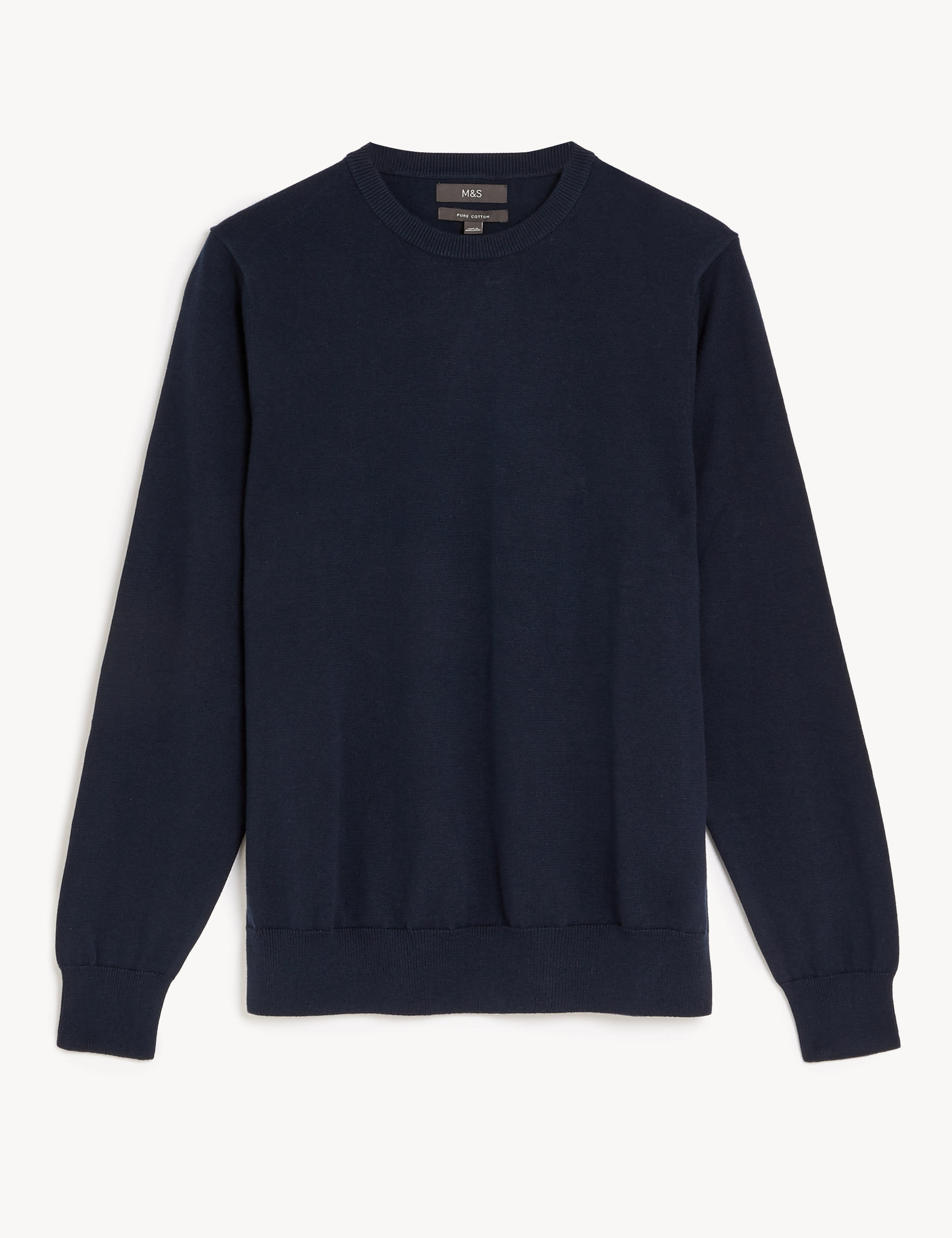 Pure Cotton Crew Neck Jumper