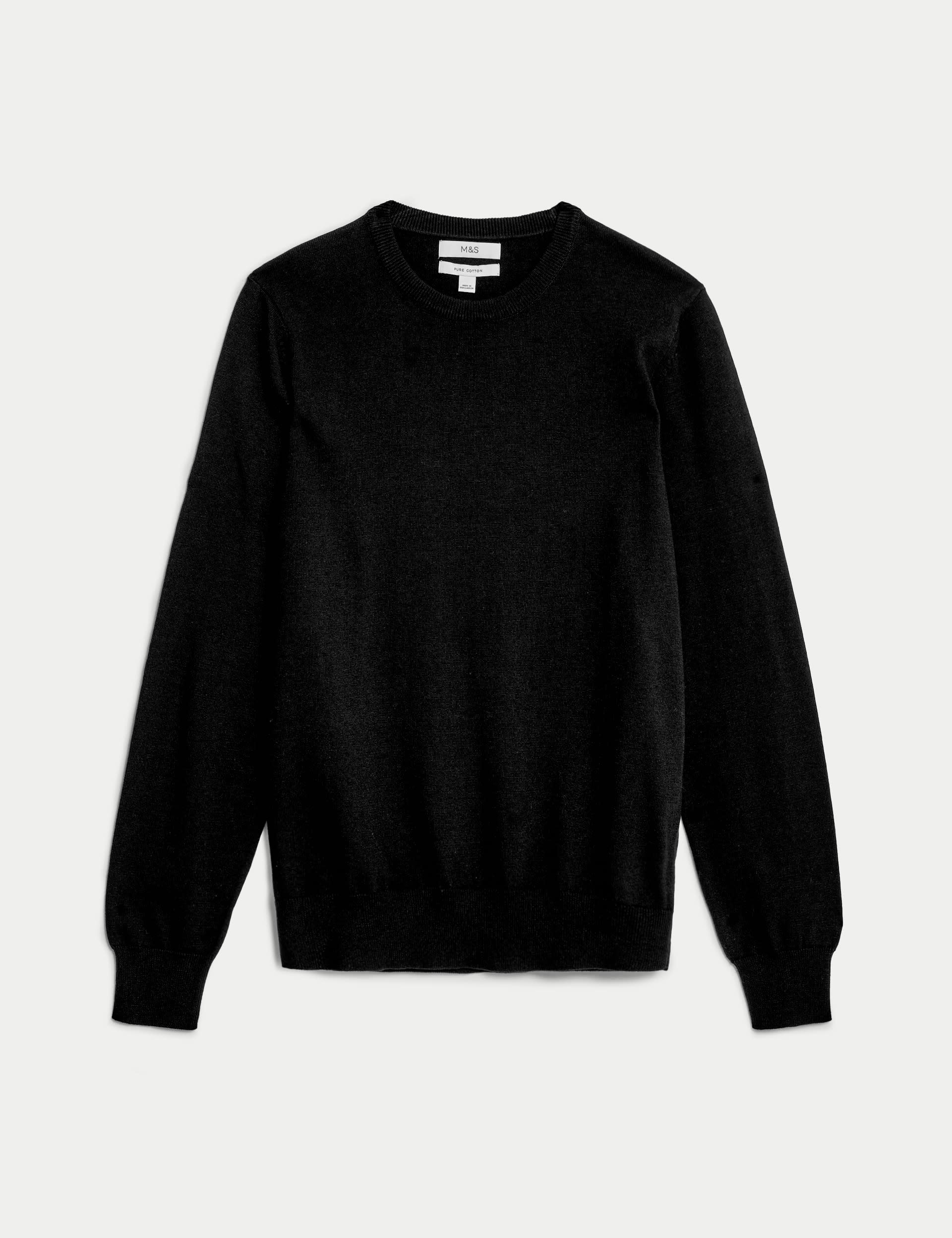 Pure Cotton Crew Neck Jumper