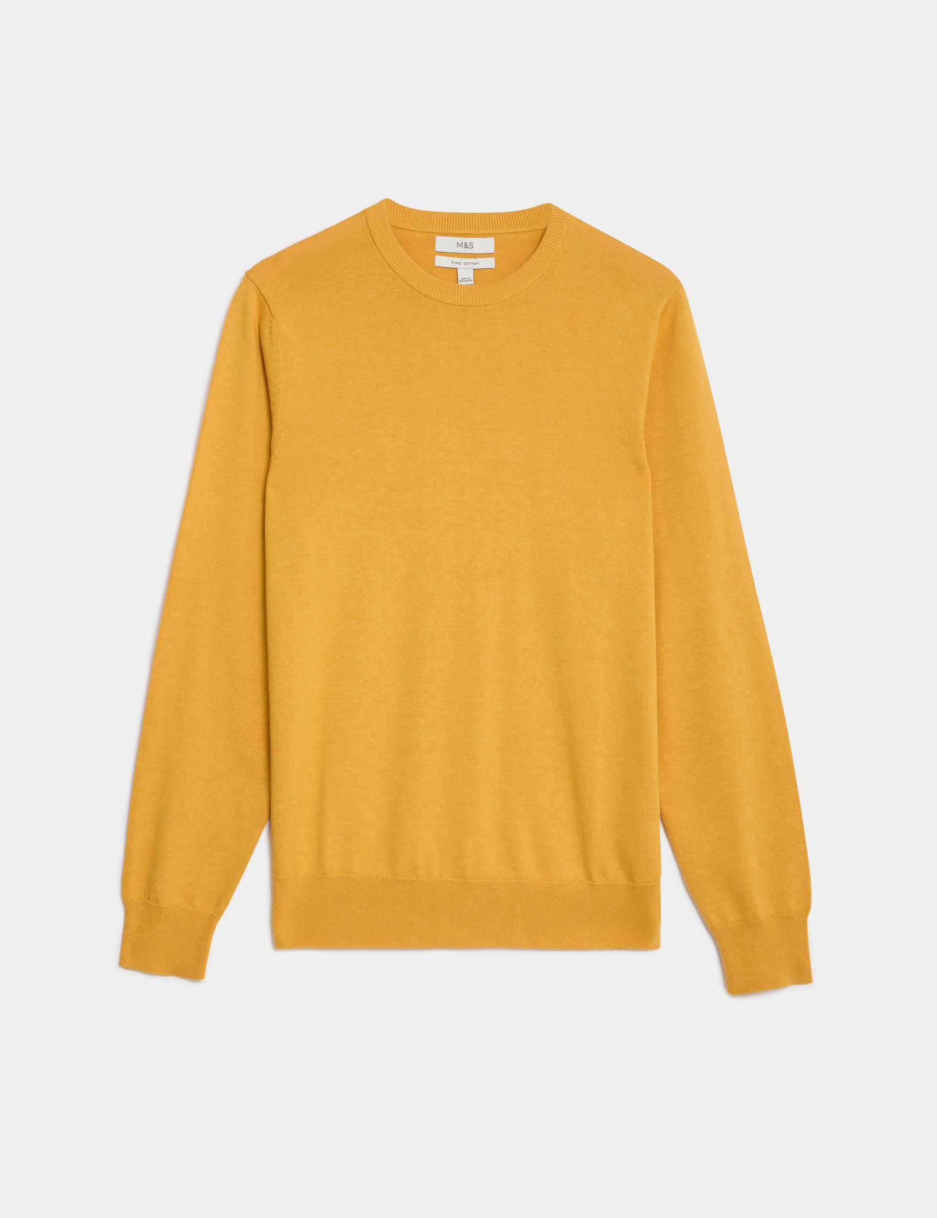 Pure Cotton Crew Neck Jumper