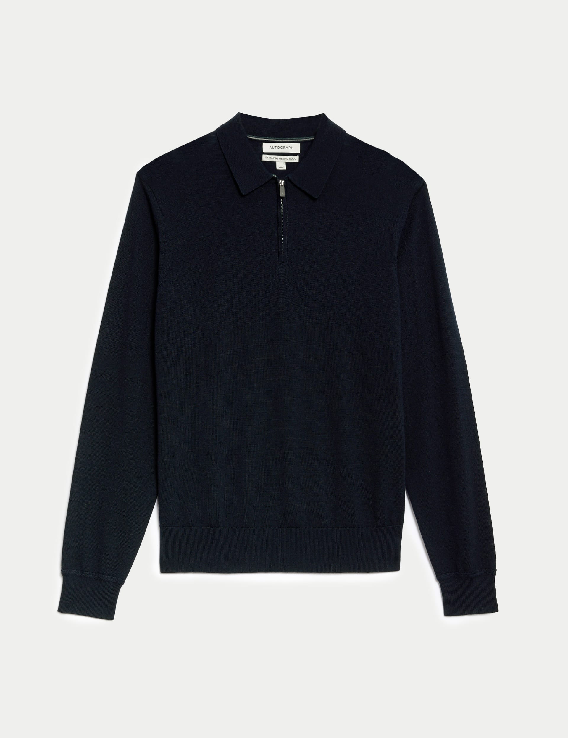 Pure Extra Fine Merino Wool Knitted Polo