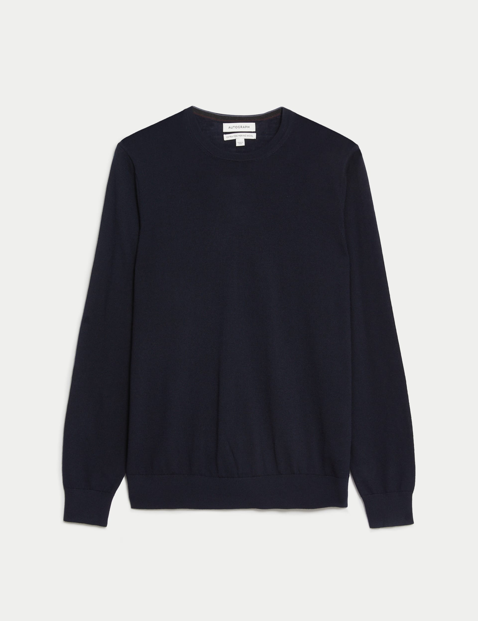 Pure Extra Fine Merino Wool Crew Neck Jumper