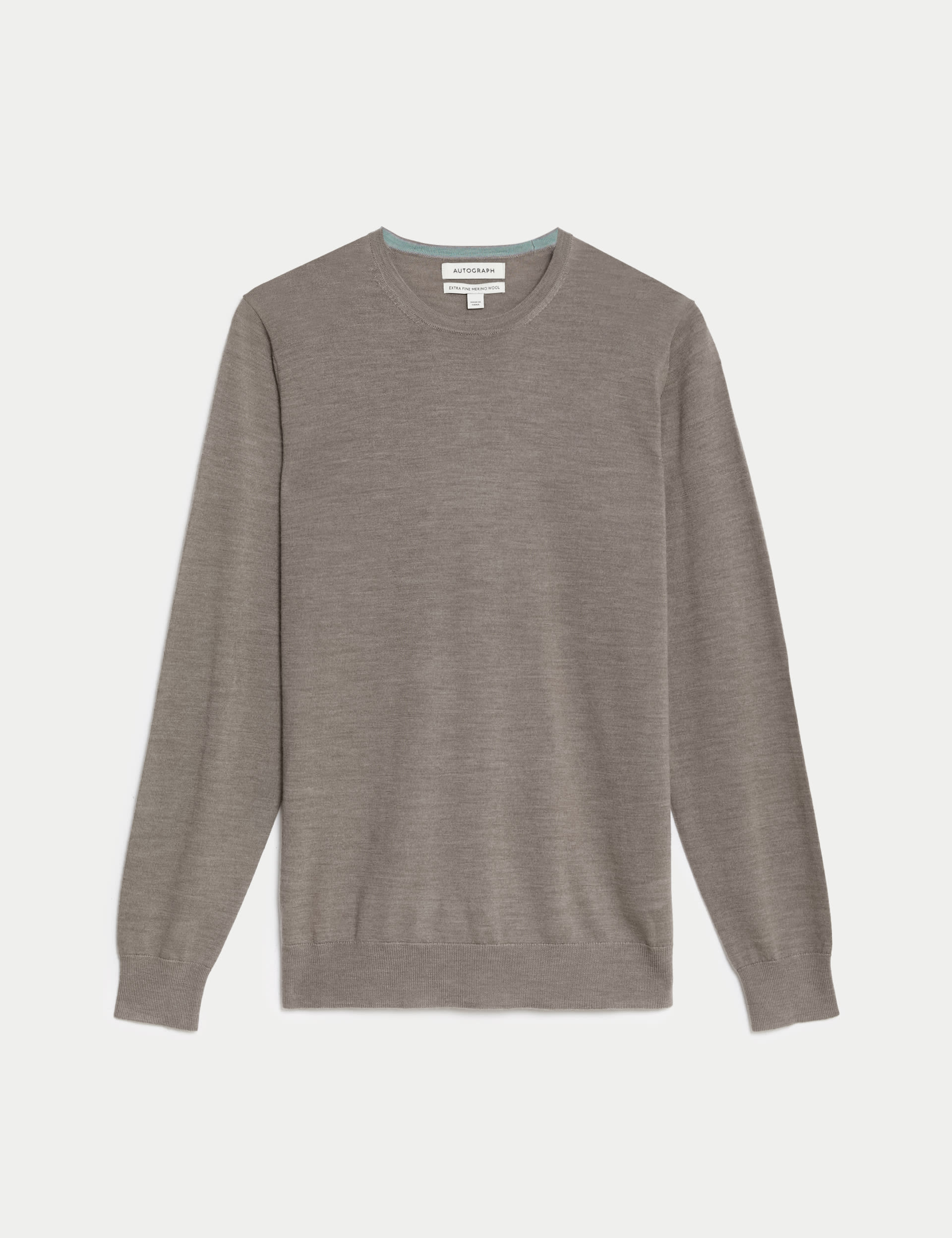 Pure Extra Fine Merino Wool Crew Neck Jumper