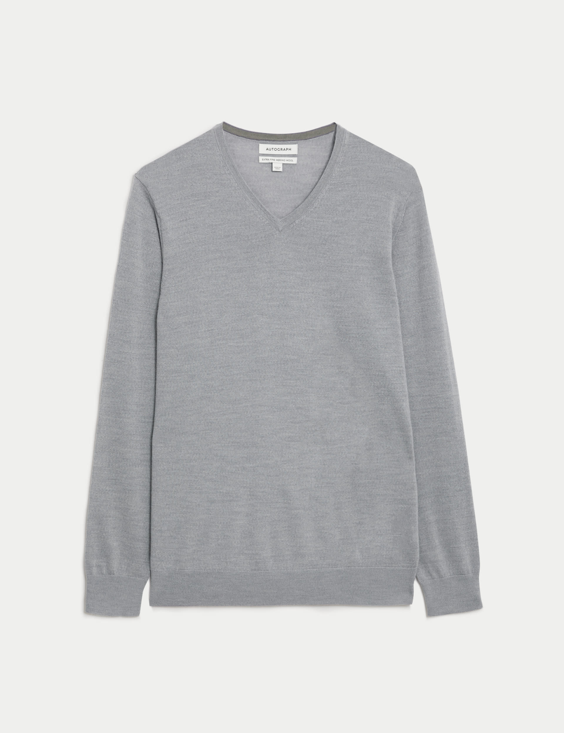 Pure Extra Fine Merino Wool V-Neck Jumper